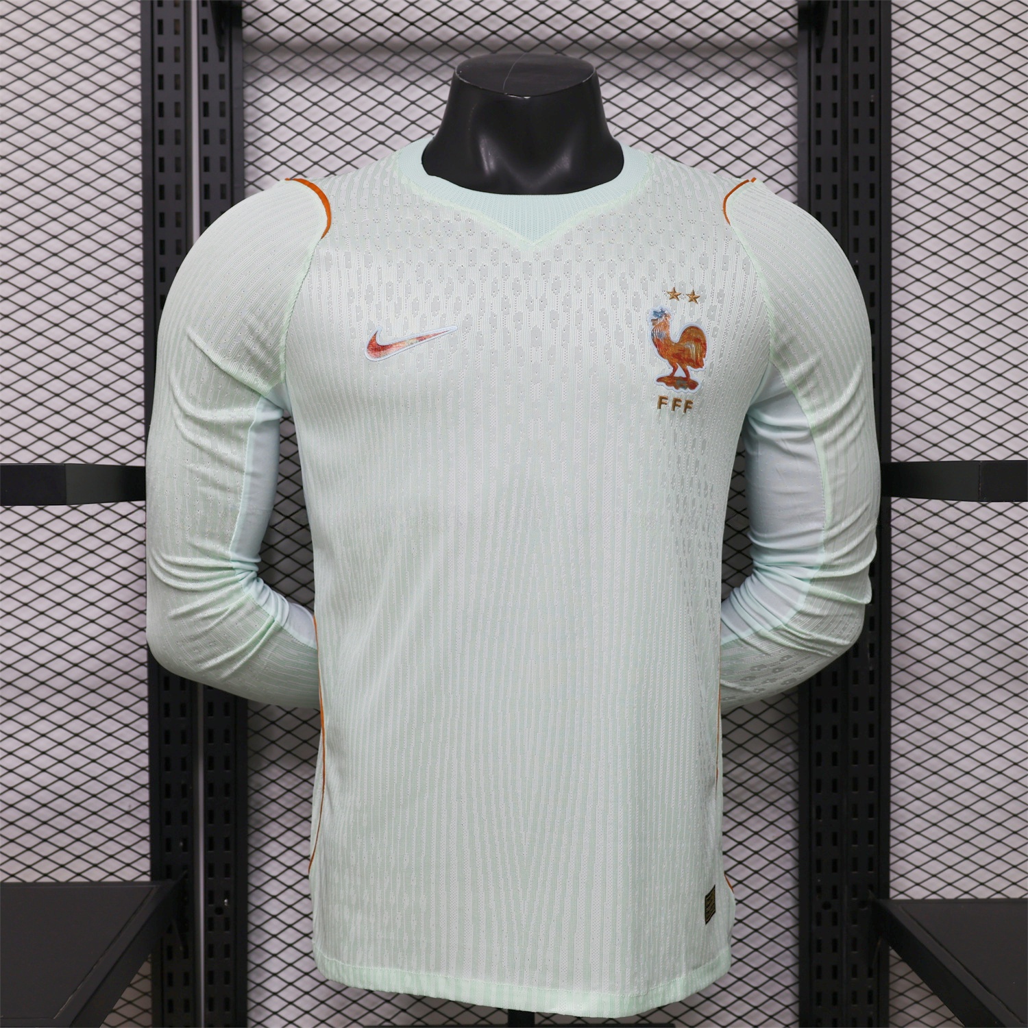France 2026 Away Mint Green Long Sleeves Jersey - Player Version - ManixJersey