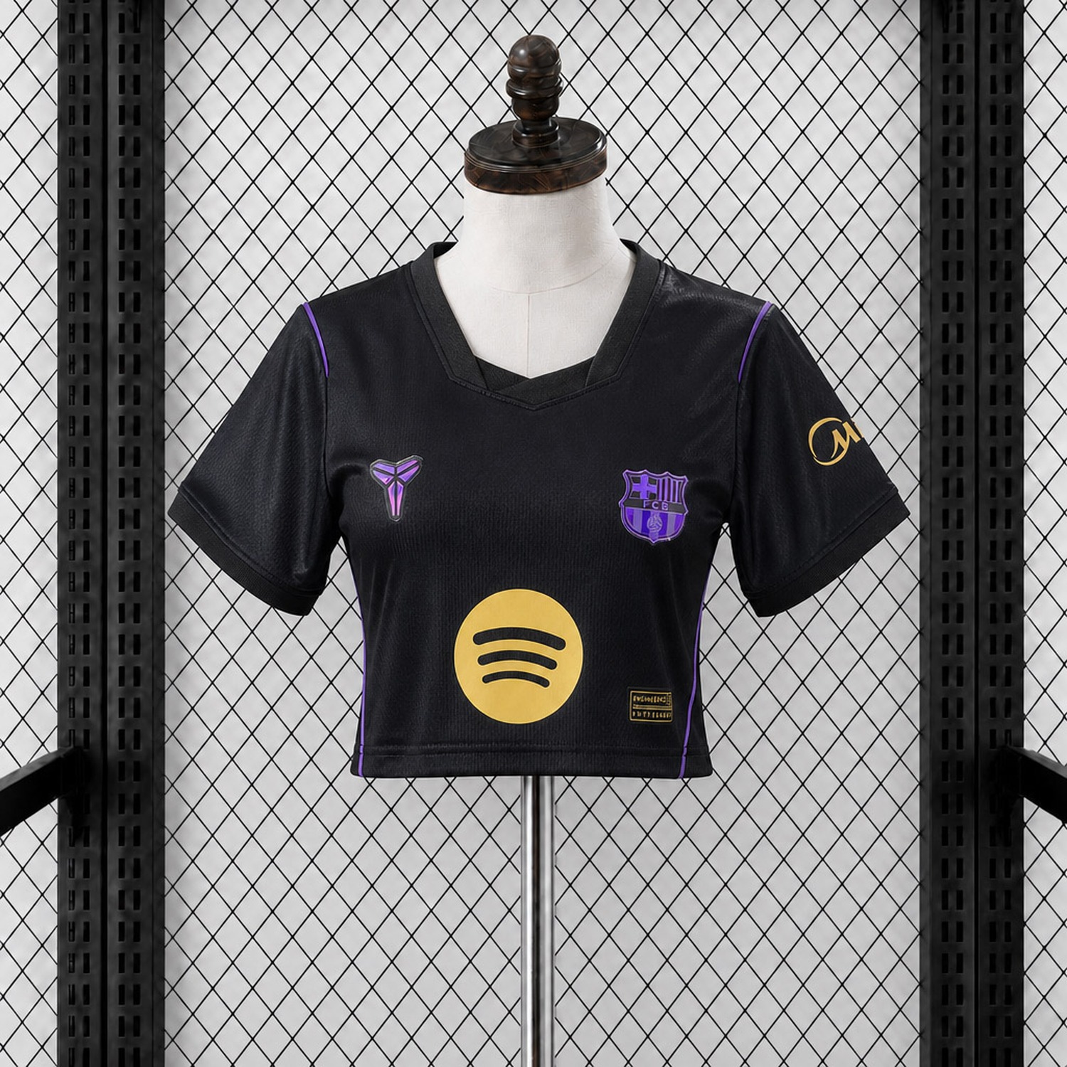 Women's Barcelona 26-27 Away Cropped Jersey - Fans Version - ManixJersey