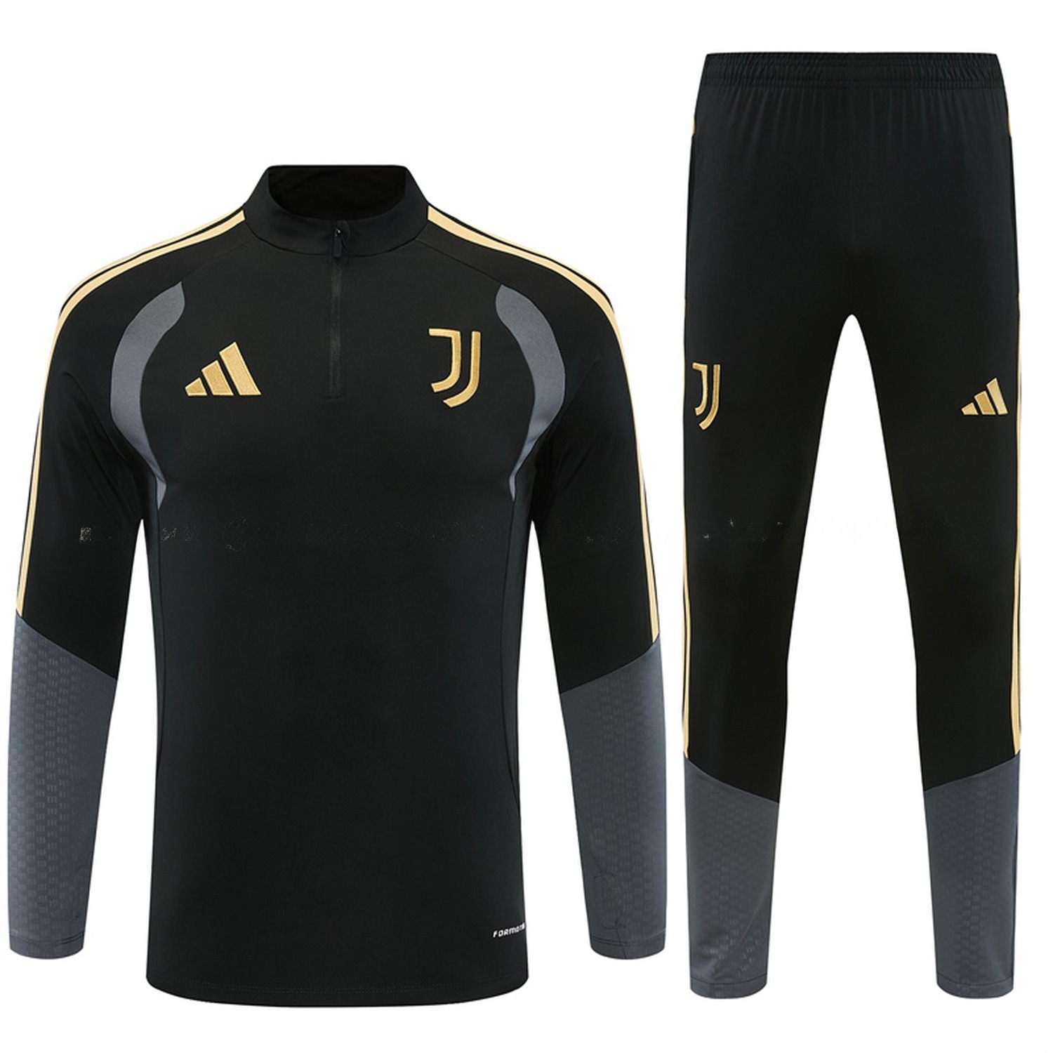 Juventus 26-27 Long Sleeve Training Set - Black Top & Black Pants - ManixJersey