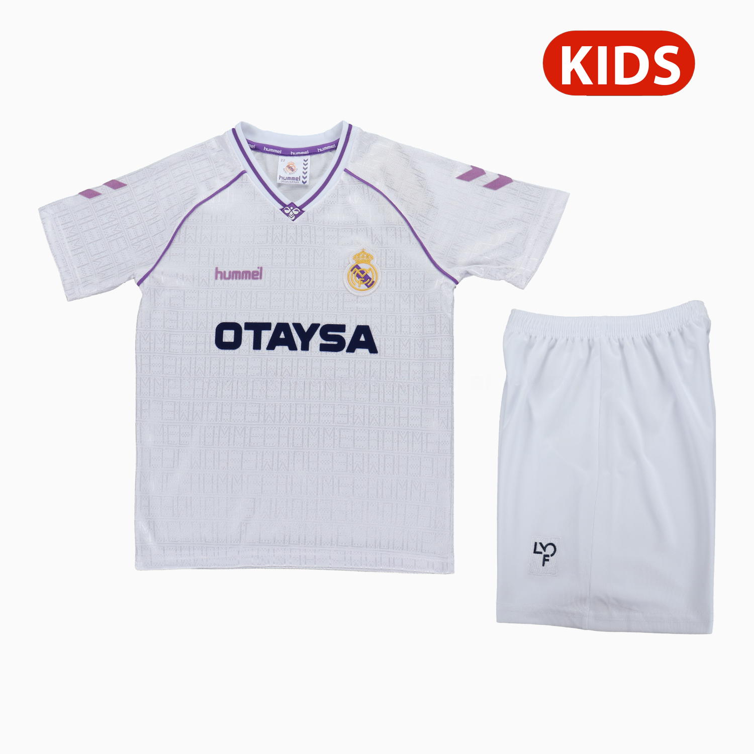 Retro Real Madrid 1990-92 Home Kids Kit - ManixJersey