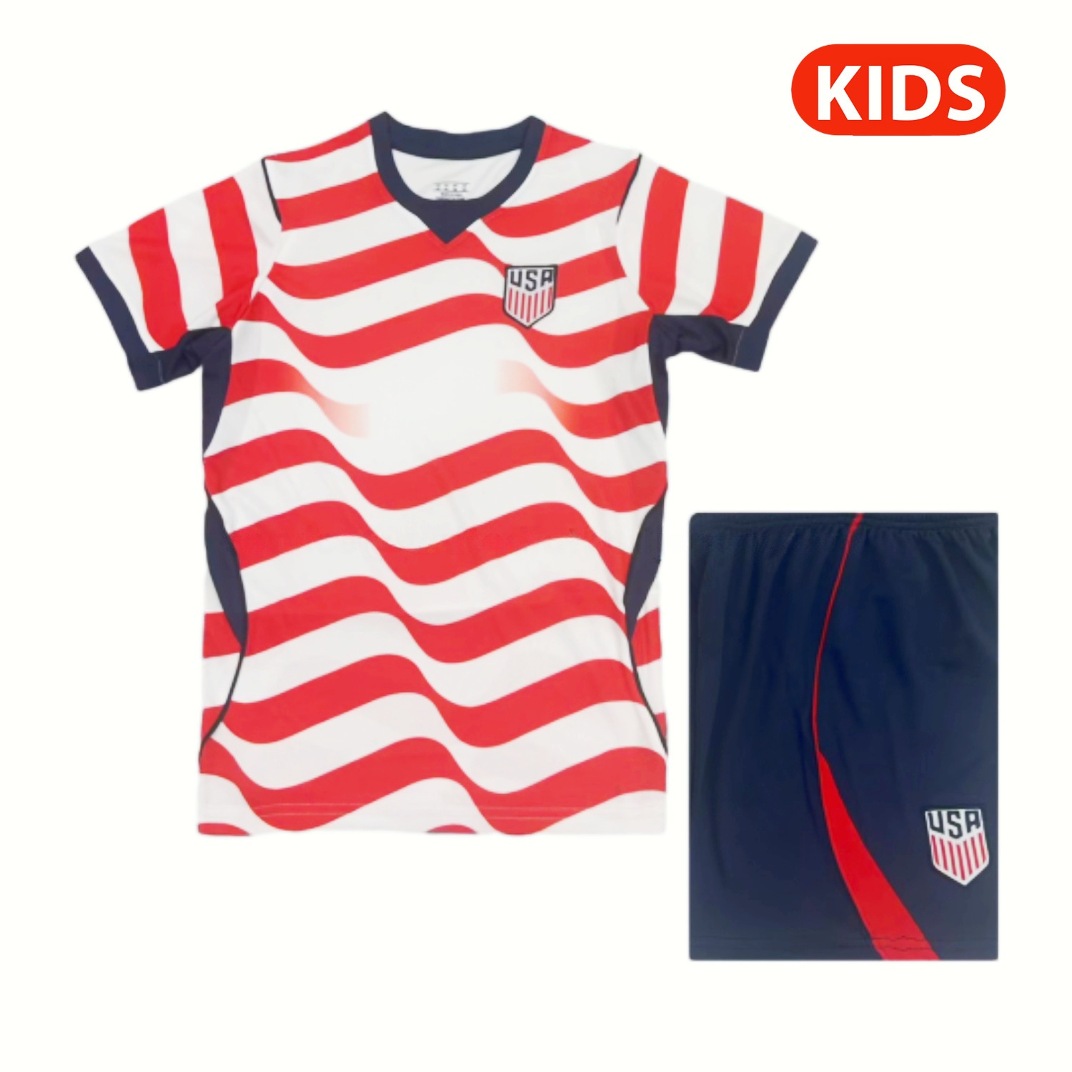 【Chest Blank】United States USA 2026 Home Kids Kit - ManixJersey