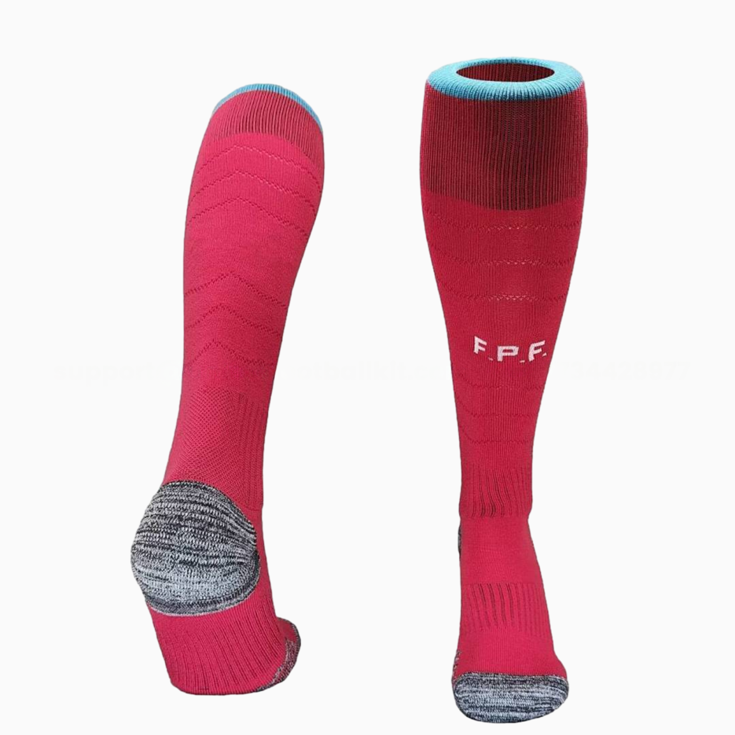 Portugal 2026 Home-B Socks - Red - ManixJersey