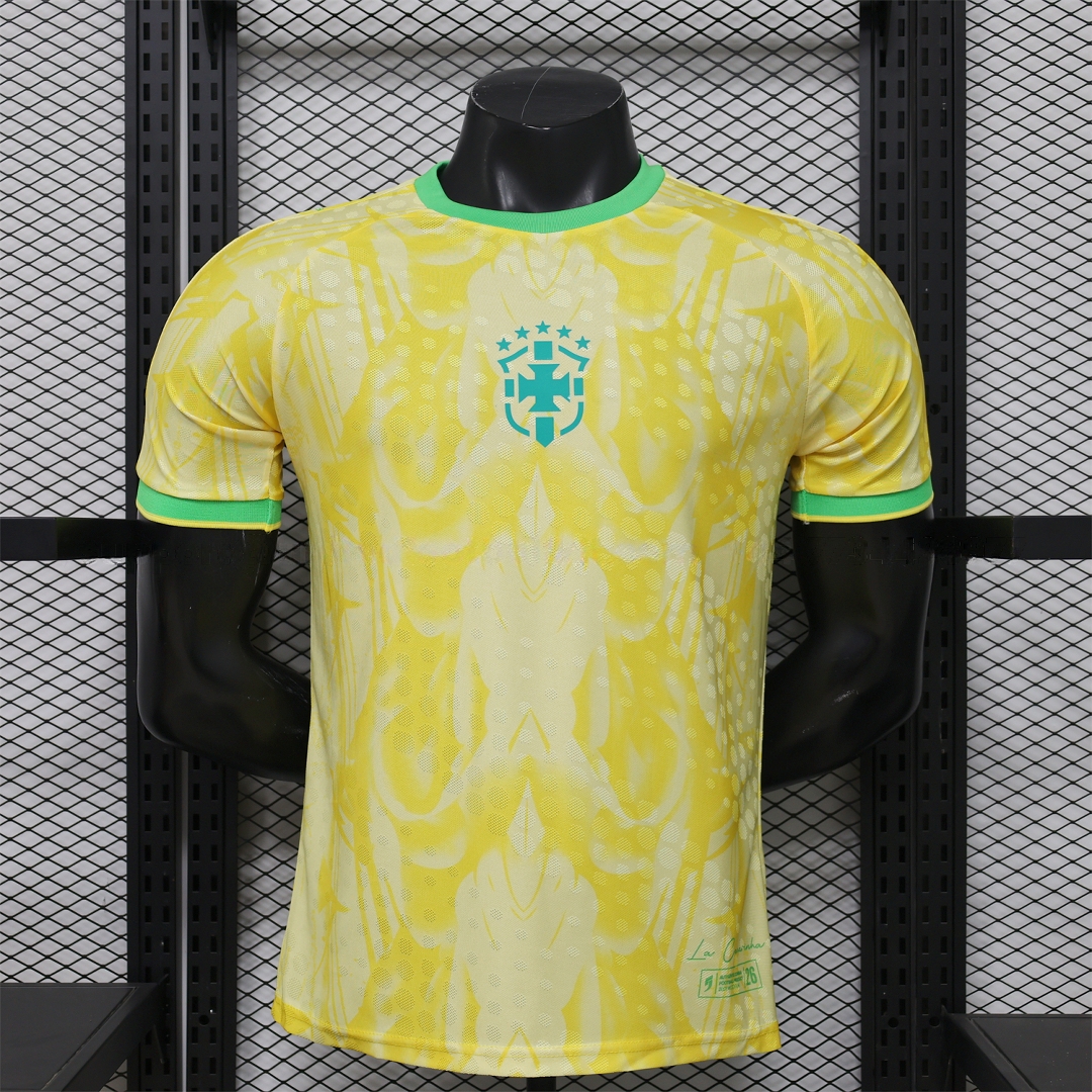 Brazil 2026 Light Yellow Special Jersey - Player Version - ManixJersey