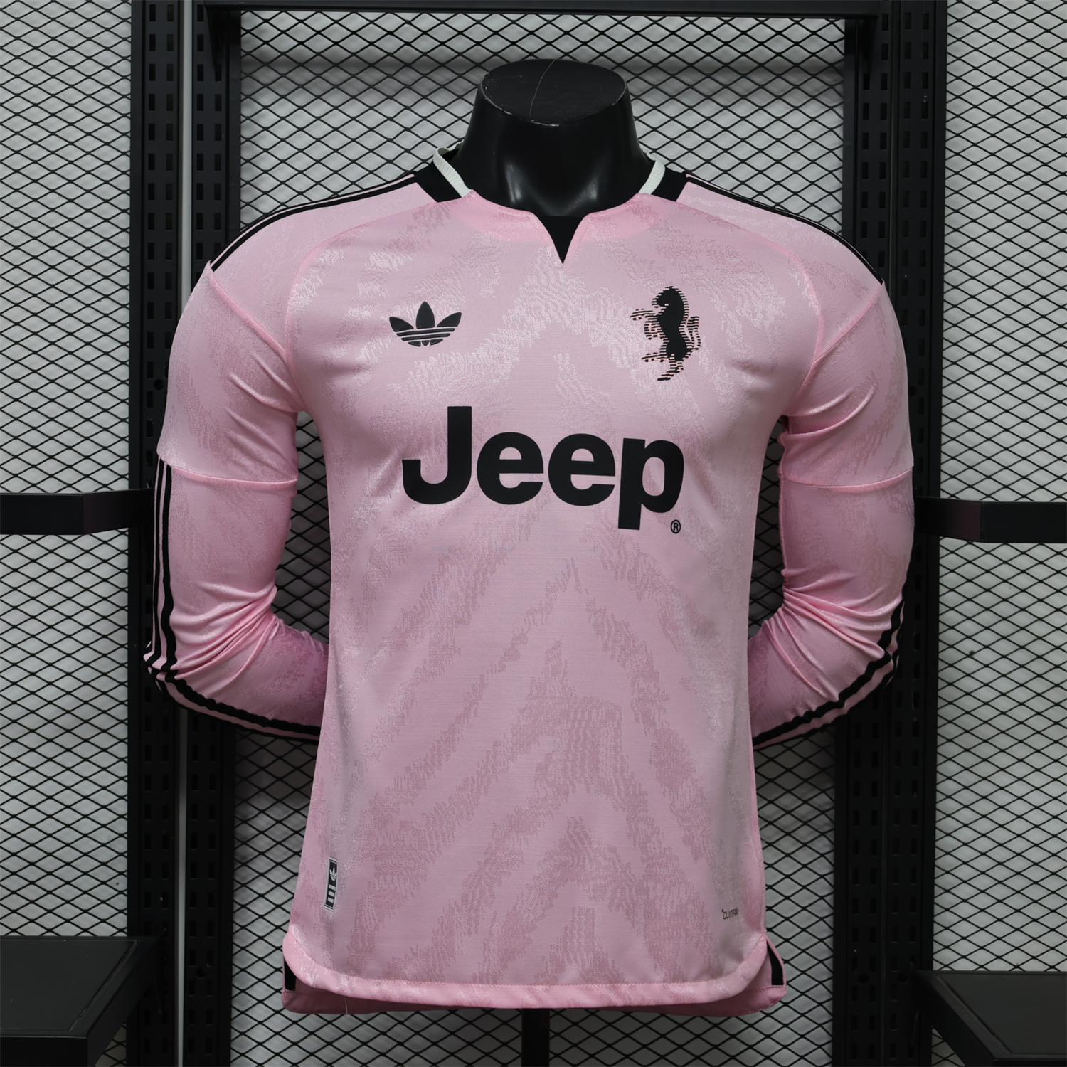 Juventus 26-27 Away With Sponsors Long Sleeves Jersey - Player Version - ManixJersey
