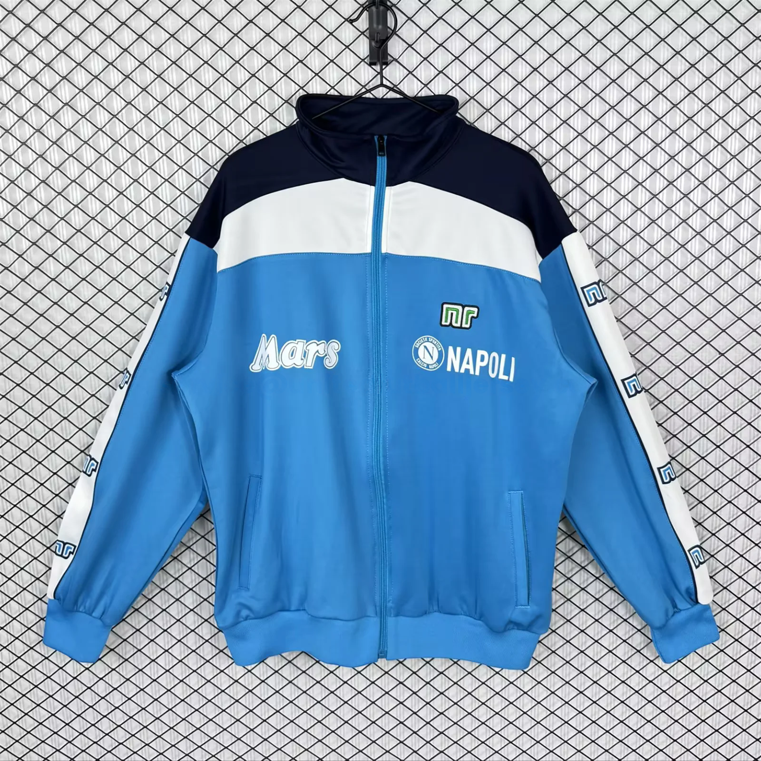 Retro Napoli 1989-90 Blue Windbreaker - ManixJersey