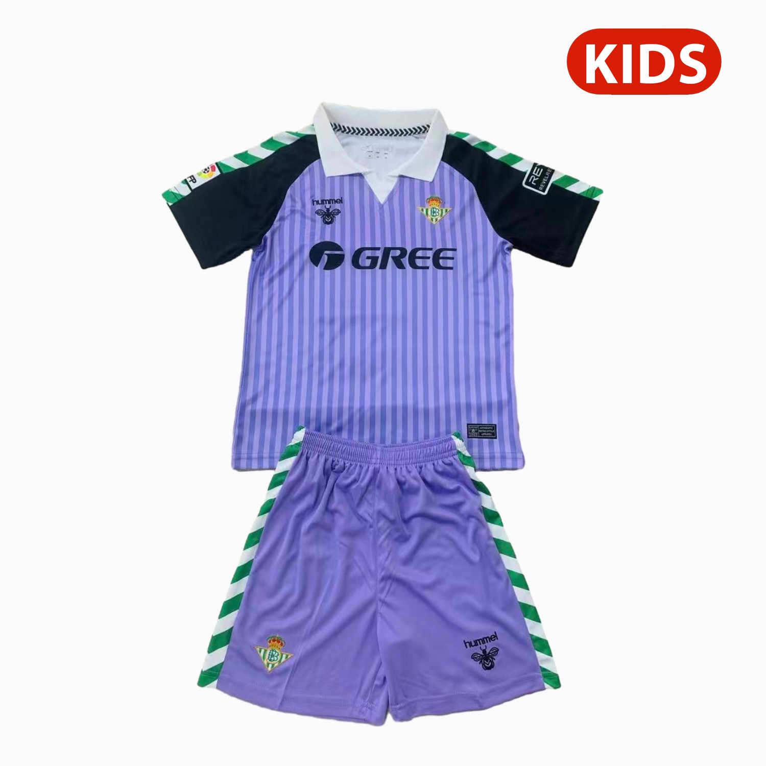 Real Betis 26-27 Purple Goalkeeper Kids Kit - ManixJersey