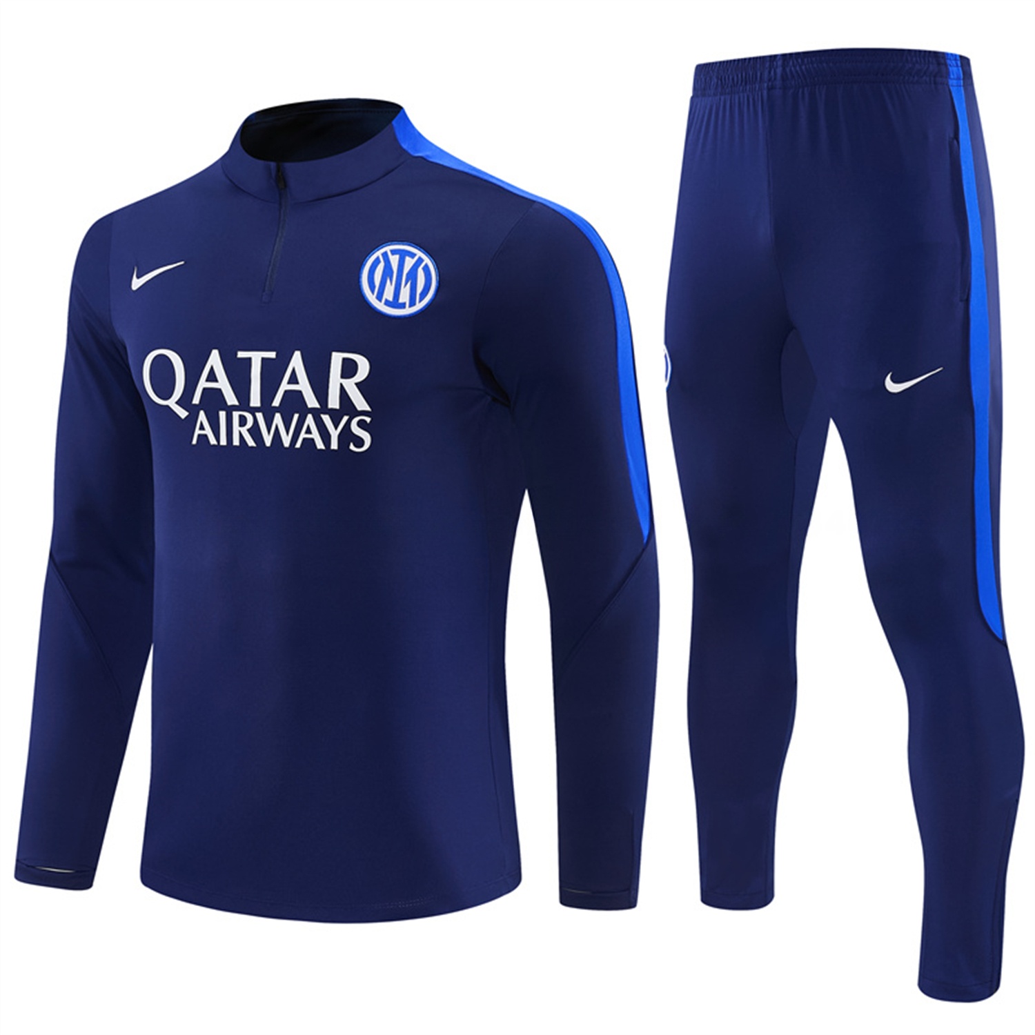Inter Milan 26-27 Long Sleeve Training Set - Royal Blue Top & Royal Blue Pants - ManixJersey