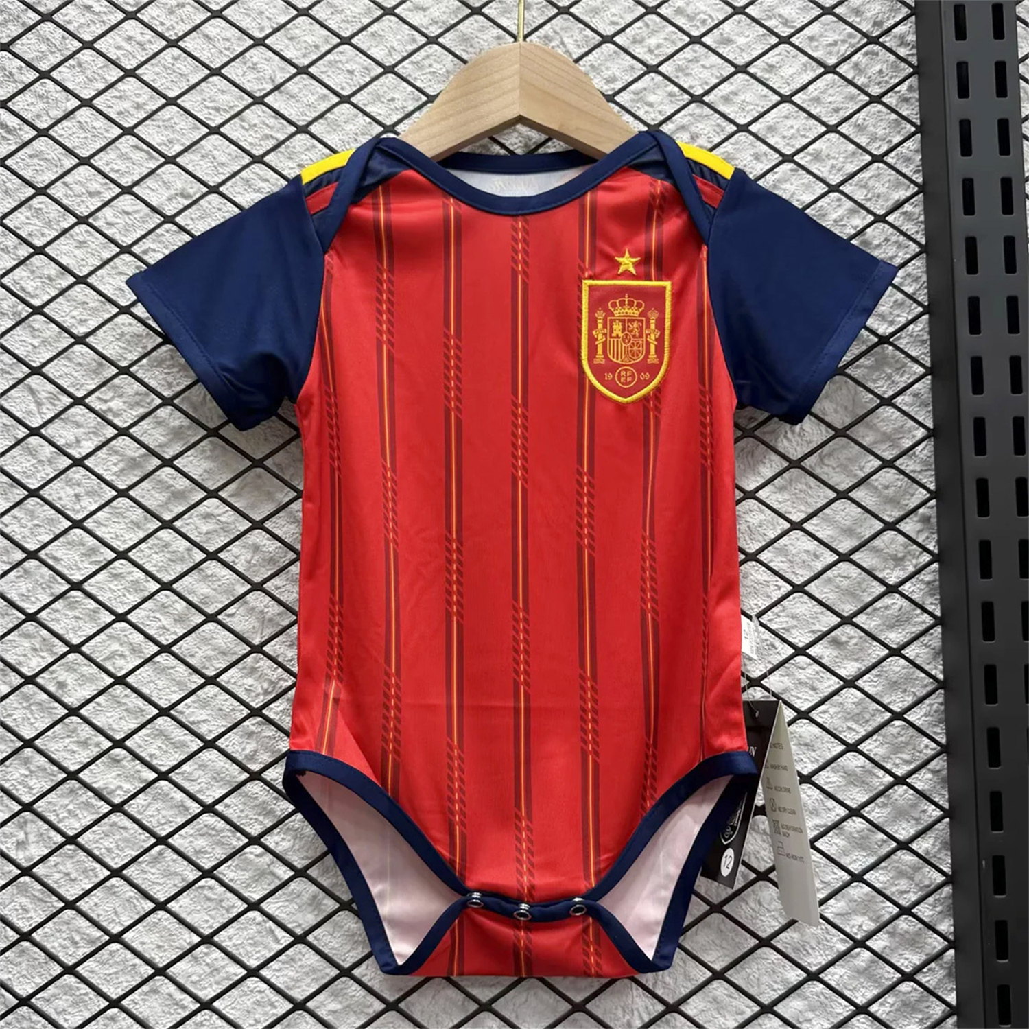 Spain 2026 Home Baby Crawling Suit - ManixJersey