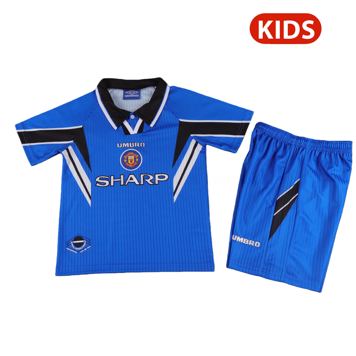 Retro Manchester United 1996-98 Away Kids Kit - ManixJersey