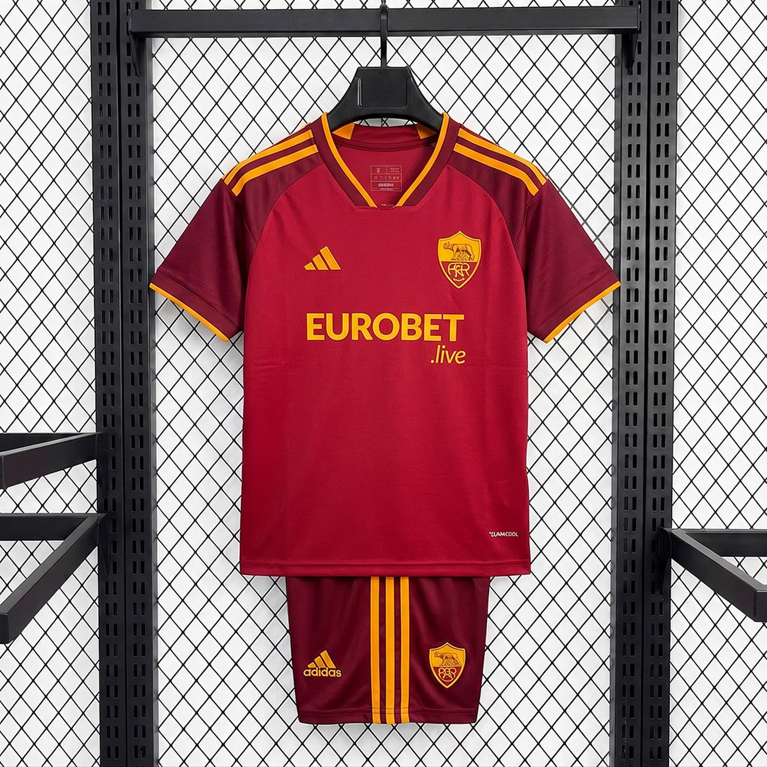 AS Roma 26-27 Home Kids Kit - ManixJersey