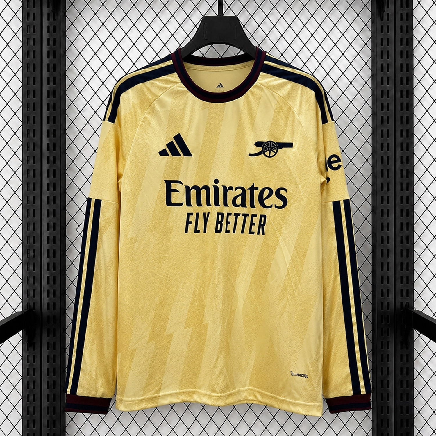Arsenal 26-27 Third Gold Long Sleeves Jersey - Fans Version - ManixJersey