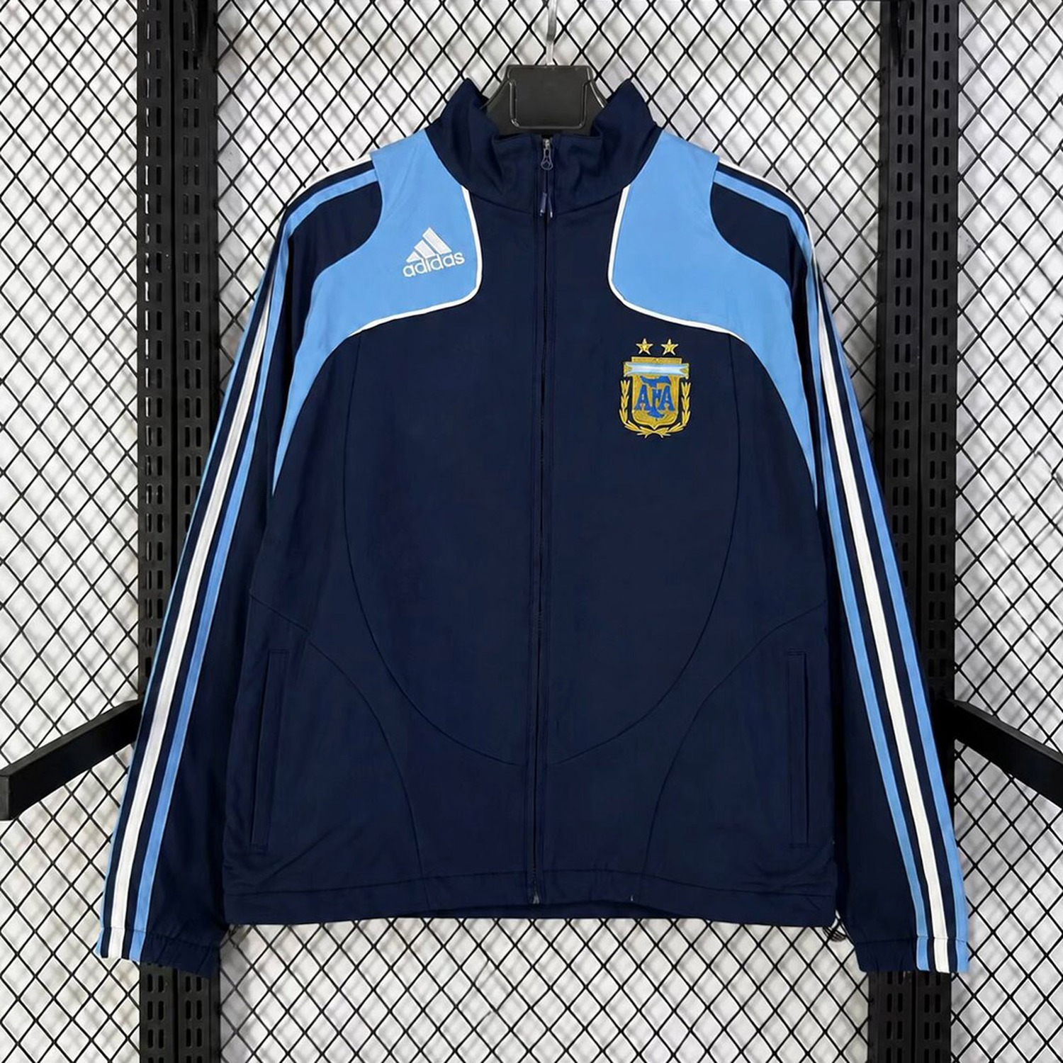 Retro Argentina 2008 Blue Windbreaker - ManixJersey