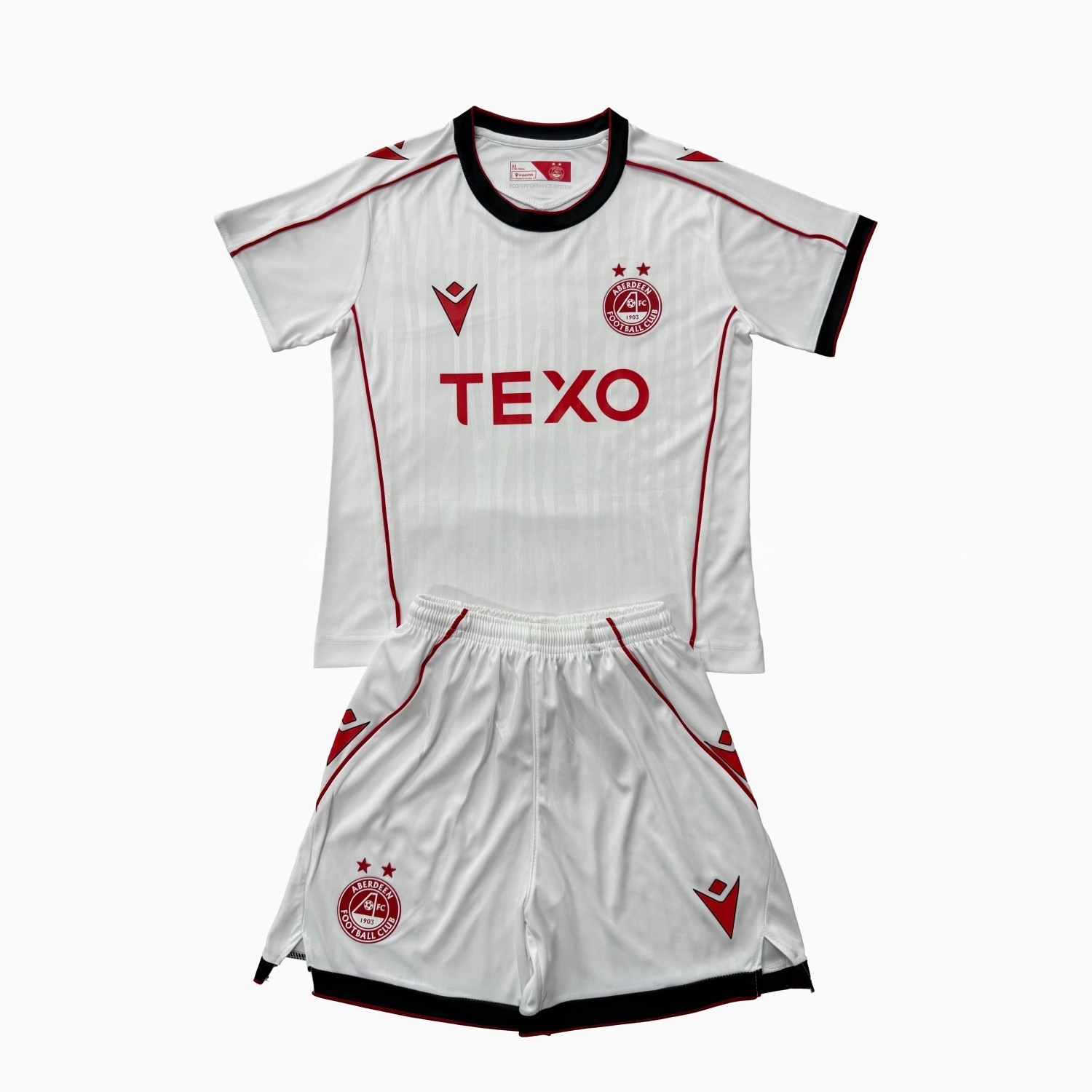 Aberdeen 26-27 Away White Men's Adult Jersey Set - Fans Version - ManixJersey