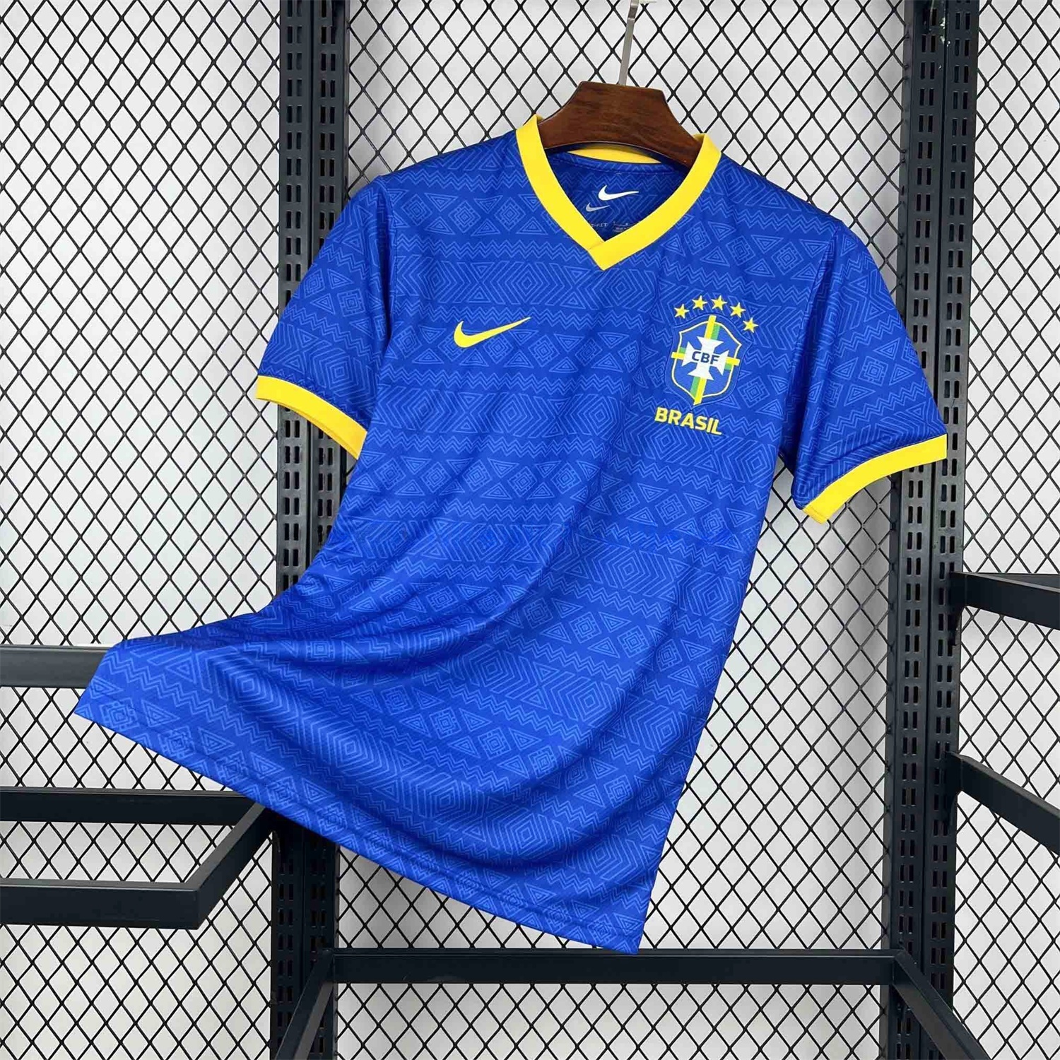 Brazil 2026 Diamond Texture Blue Special Jersey - Fans Version - ManixJersey