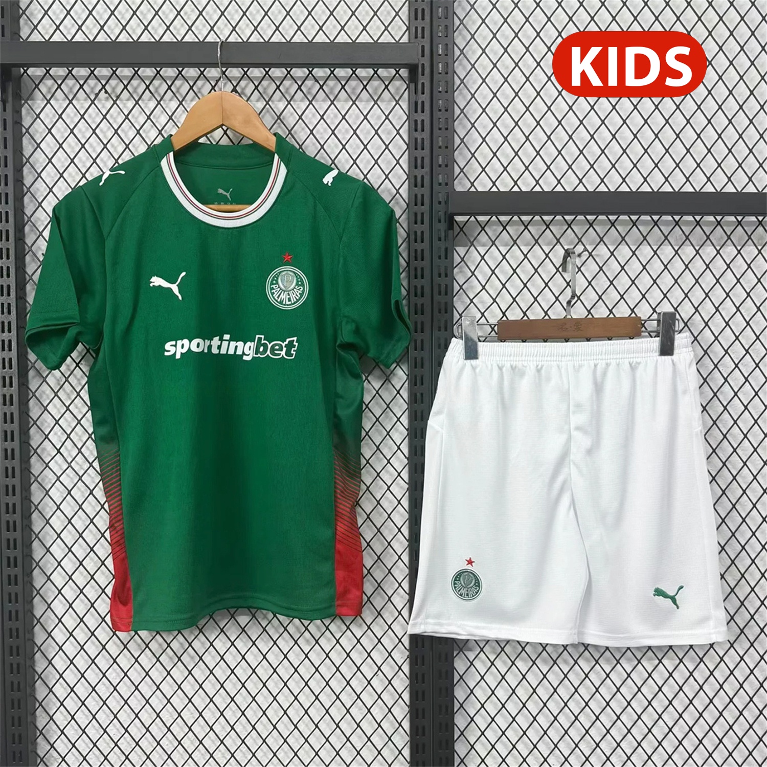 Palmeiras 26-27 Home Kids Kit - ManixJersey