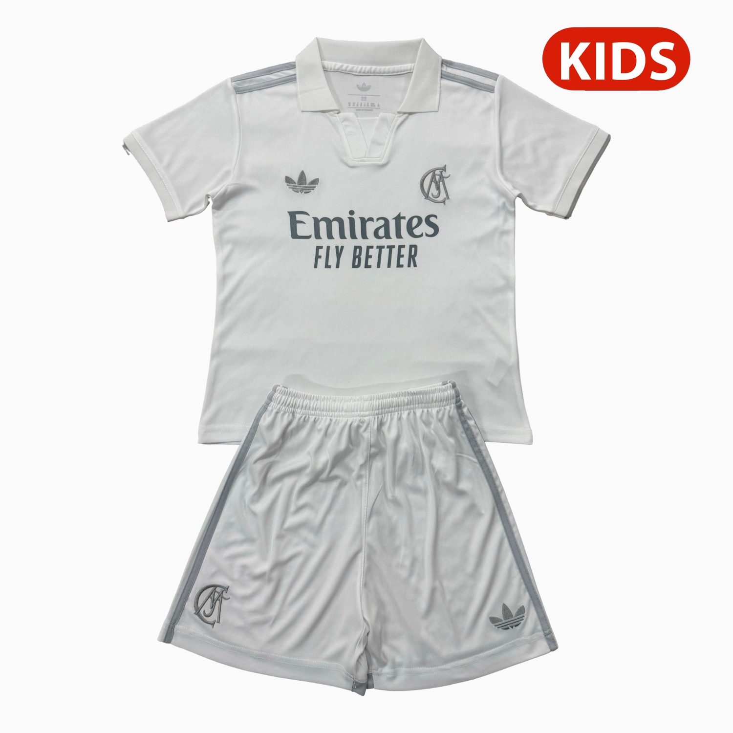 Real Madrid 26-27 Anniversary White Special Kids Kit - ManixJersey