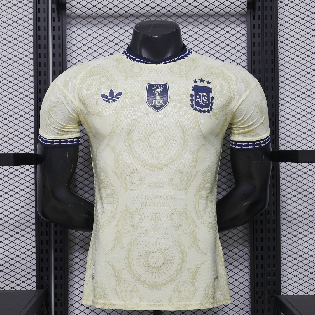 Argentina 2026 Sol de Mayo Yellow Special Jersey - Player Version - ManixJersey