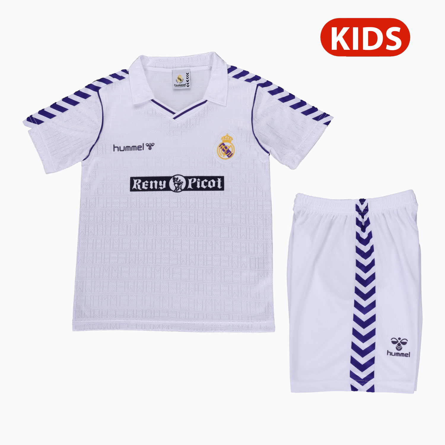 Retro Real Madrid 1988-90 Home Kids Kit - ManixJersey