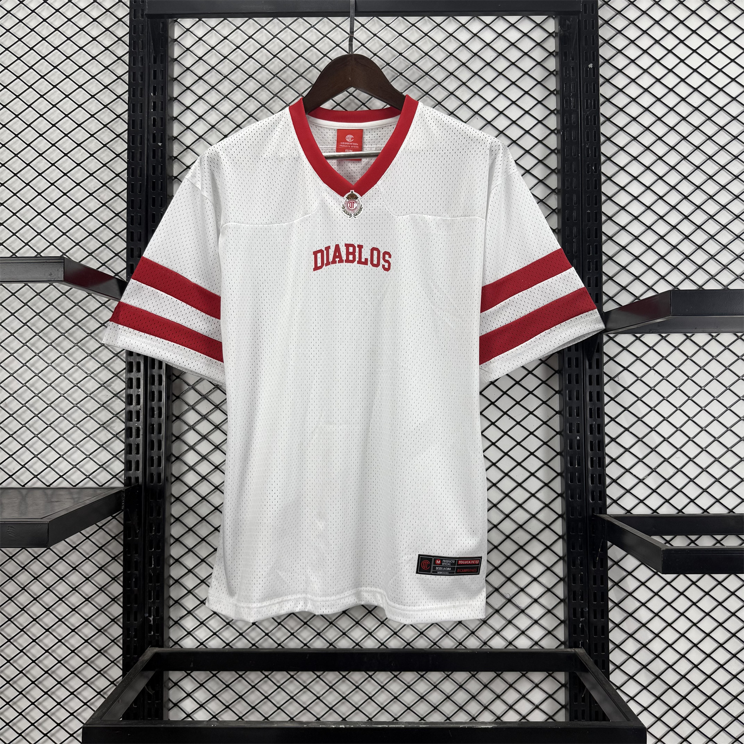 Toluca 25-26 White Diablos Baseball Jersey - ManixJersey