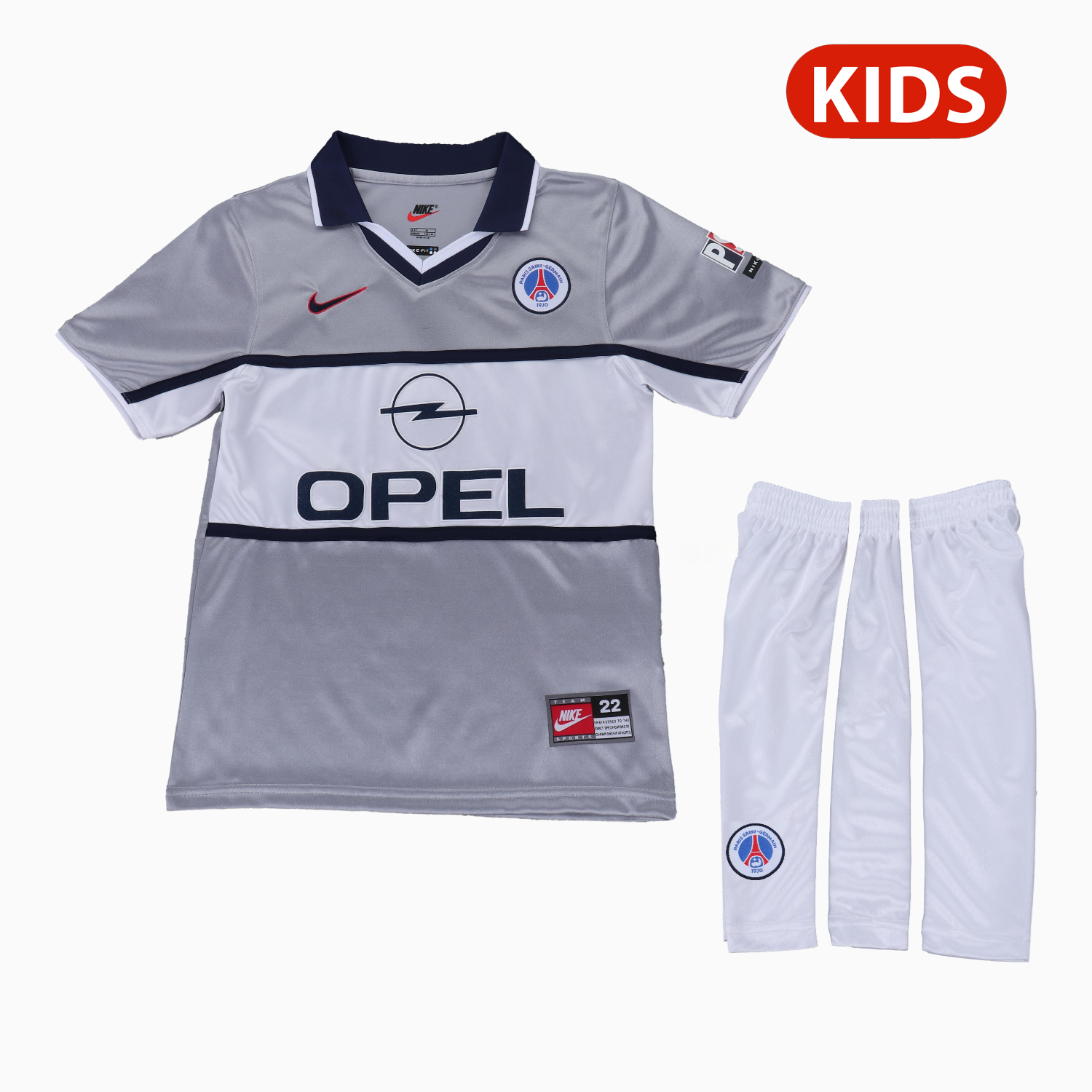 Retro Paris Saint-Germain PSG 2000-01 Away Kids Kit - ManixJersey