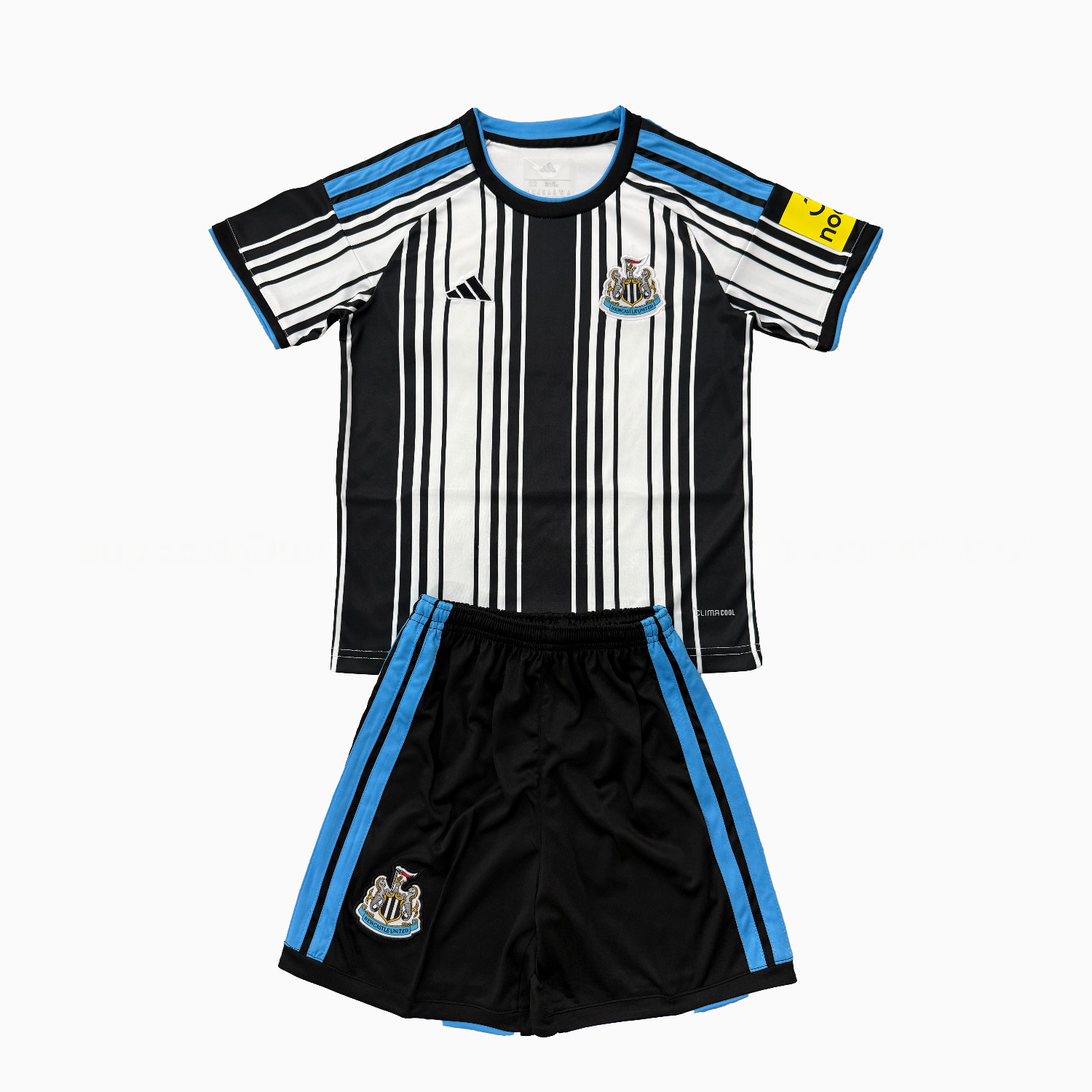 Newcastle United 26-27 Home Unsponsored Men's Adult Jersey Set - Fans Version - ManixJersey