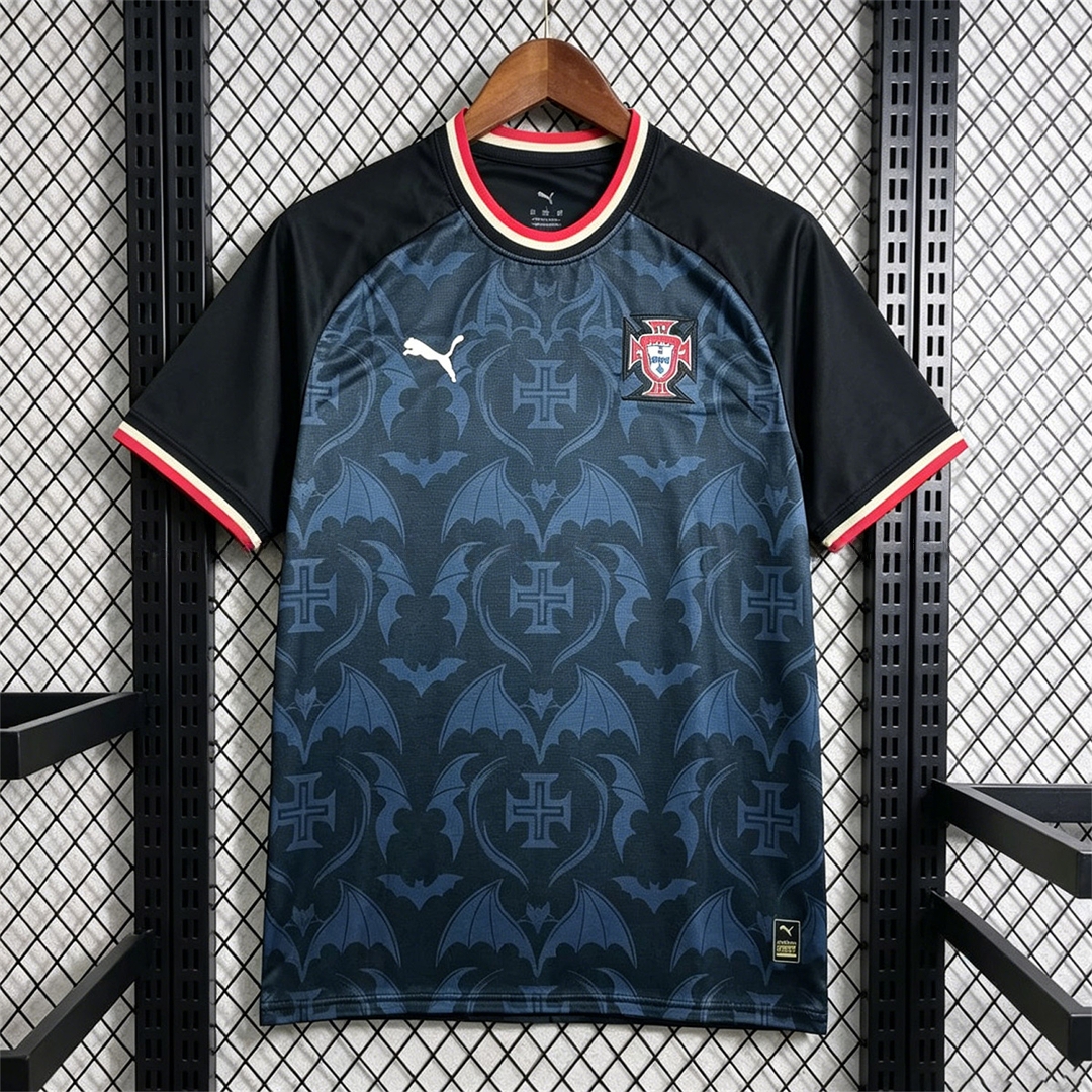 Portugal 2026 Black With Red And Green Special Jersey - Fans Version - ManixJersey