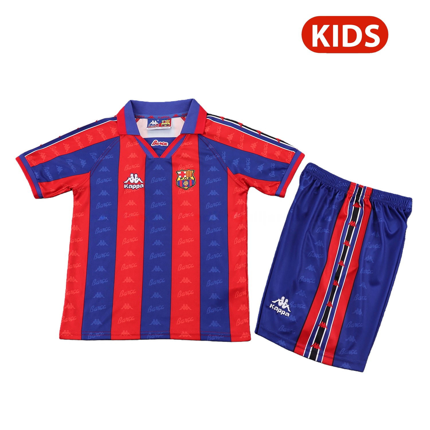 Retro Barcelona 1996-97 Home Kids Kit - ManixJersey