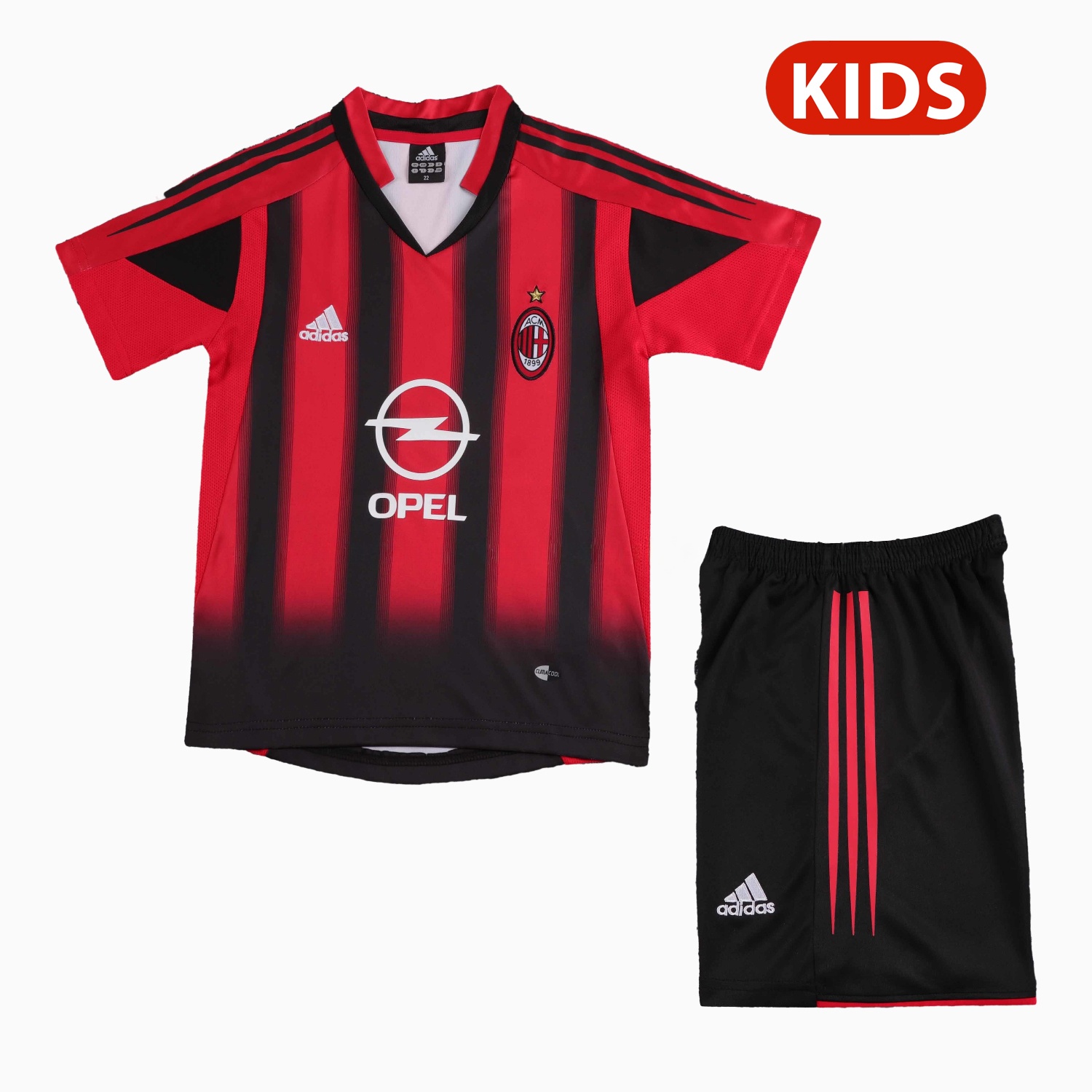 Retro AC Milan 2004-05 Home Kids Kit - ManixJersey