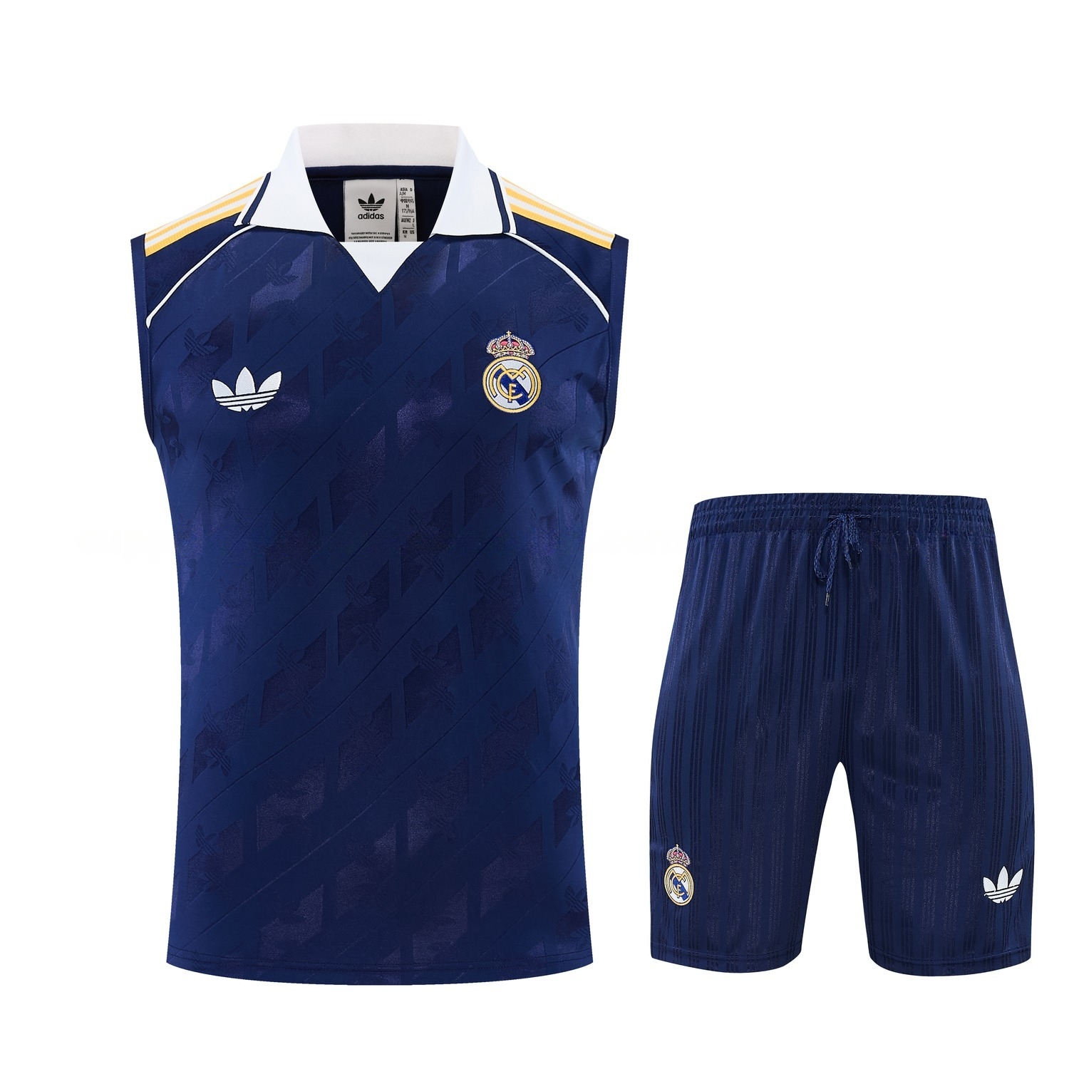 Real Madrid 26-27 Vest Training Set - Royal Blue Vest and Shorts - ManixJersey