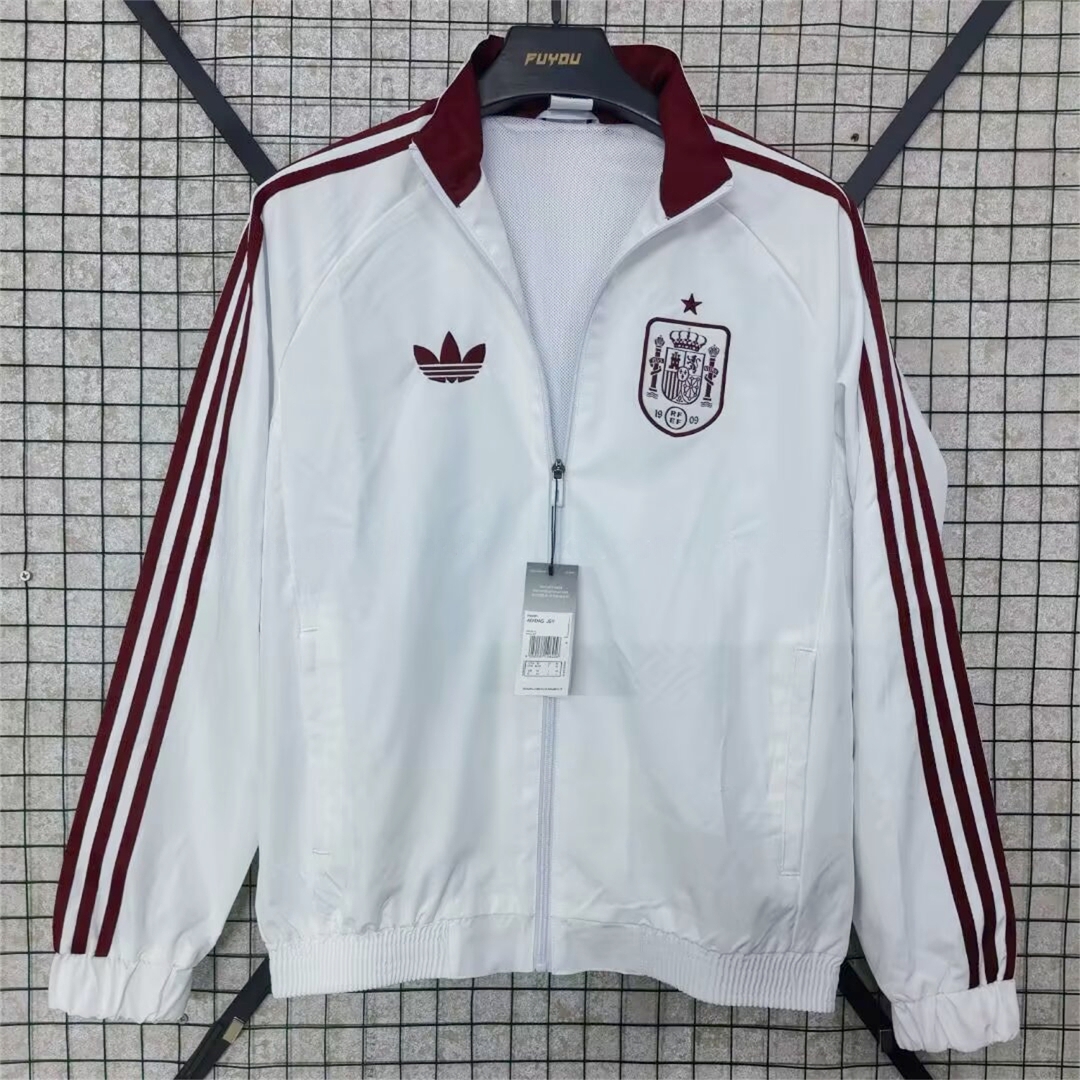 Spain 2026 Windbreaker Jacket - White - ManixJersey