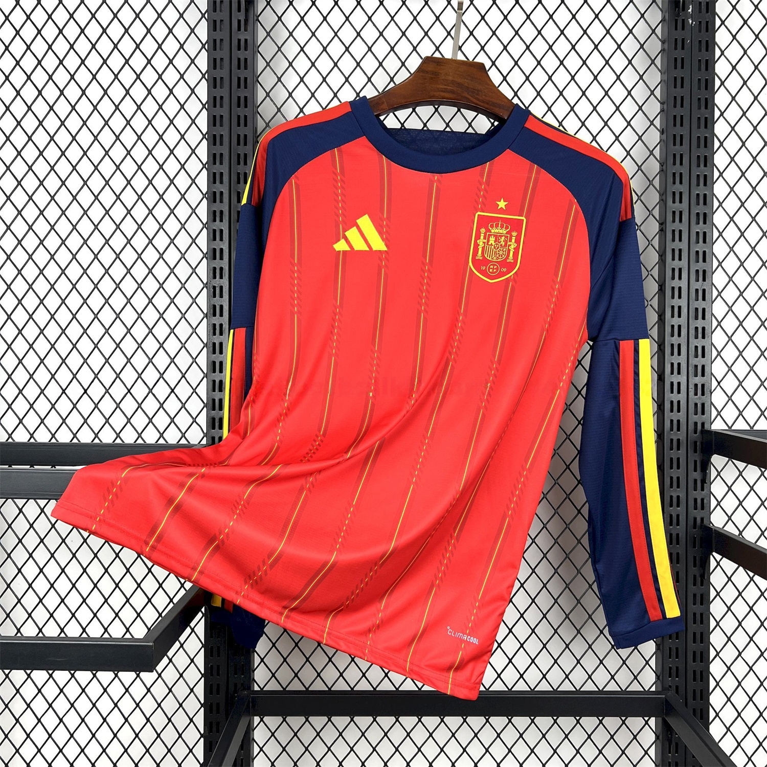 Spain 2026 Home Red Long Sleeves Jersey - Fans Version - ManixJersey