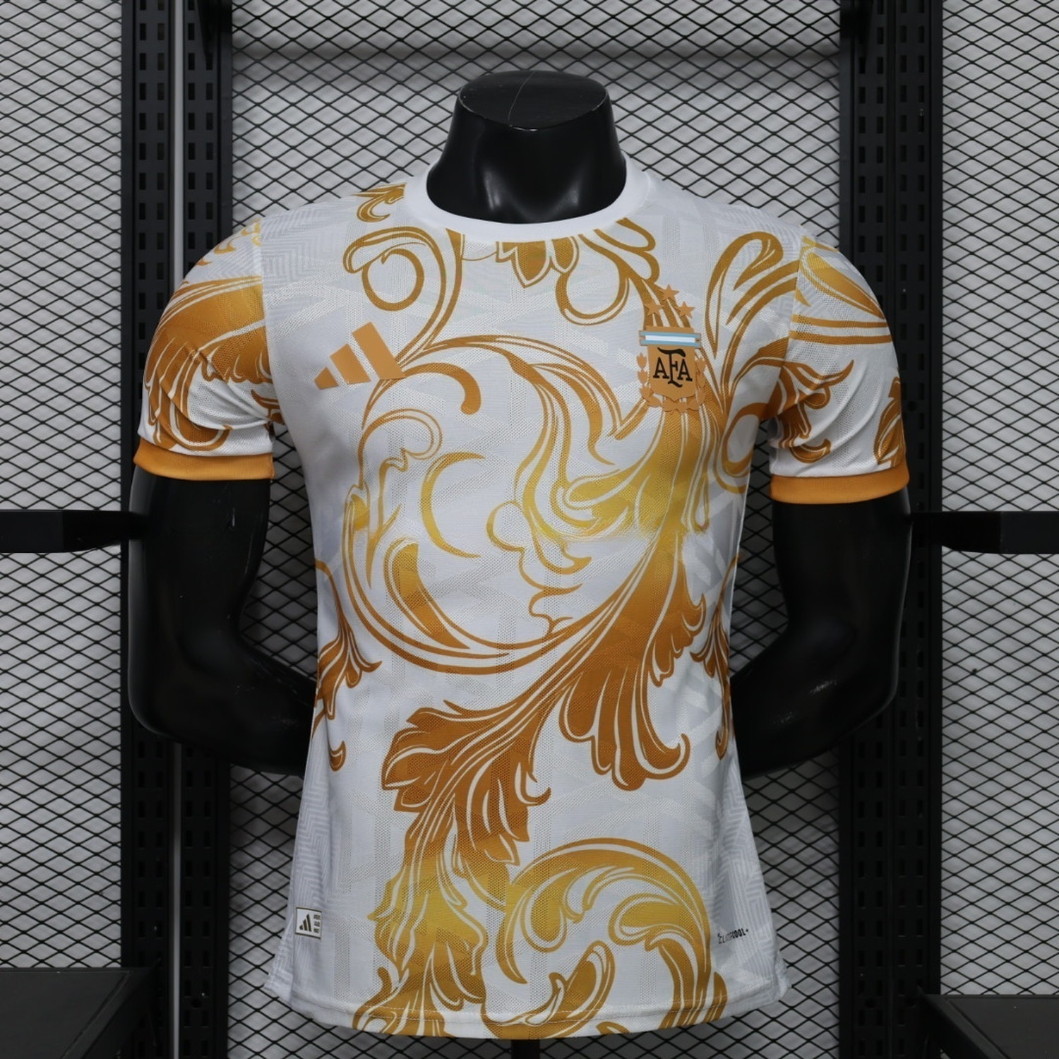 Argentina 2026 White Gold Special Jersey - Player Version - ManixJersey