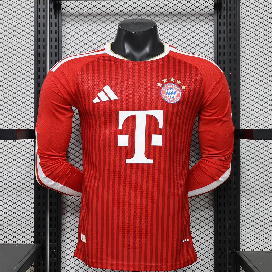 Bayern Munich 26-27 Home Long Sleeves Jersey - Player Version - ManixJersey