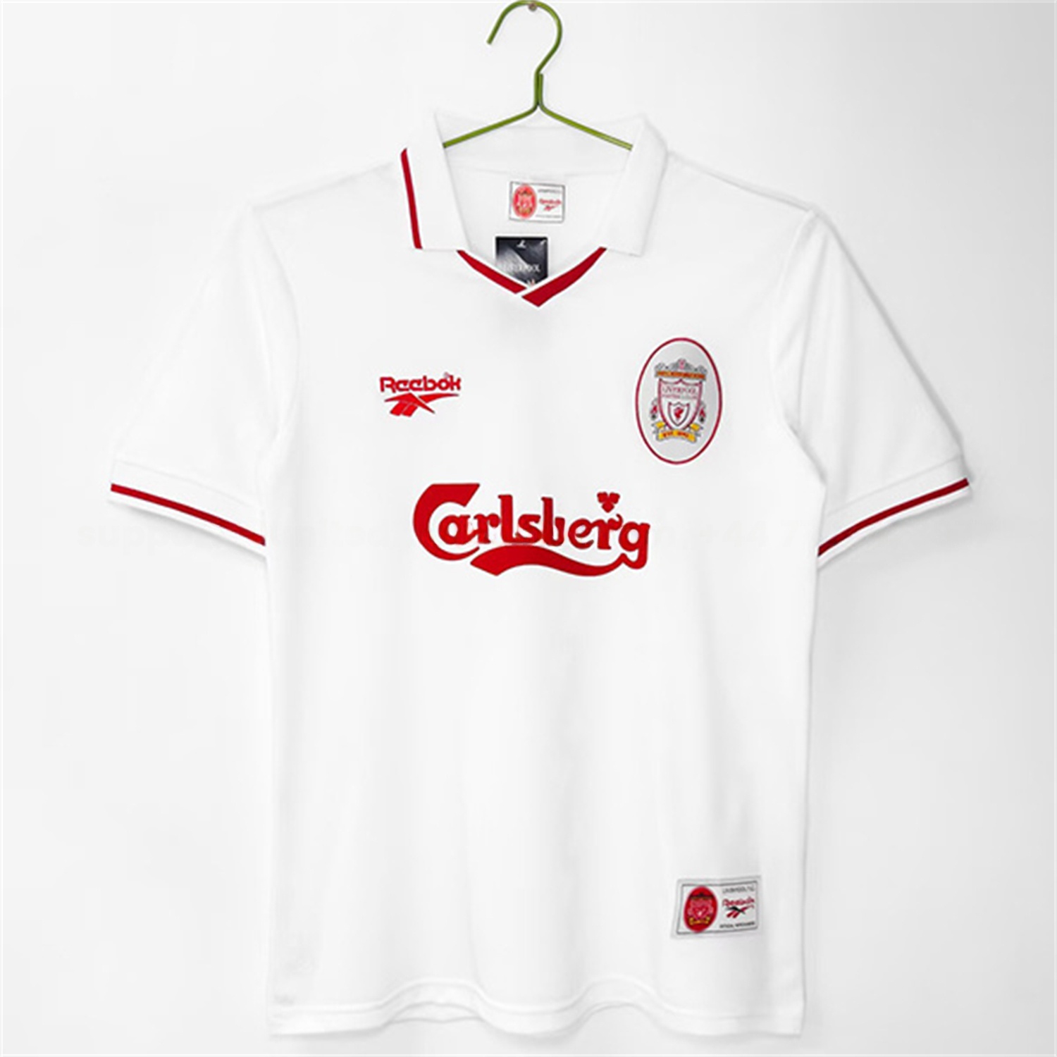 Retro Liver.pool 1996-97 Away White Jersey - ManixJersey
