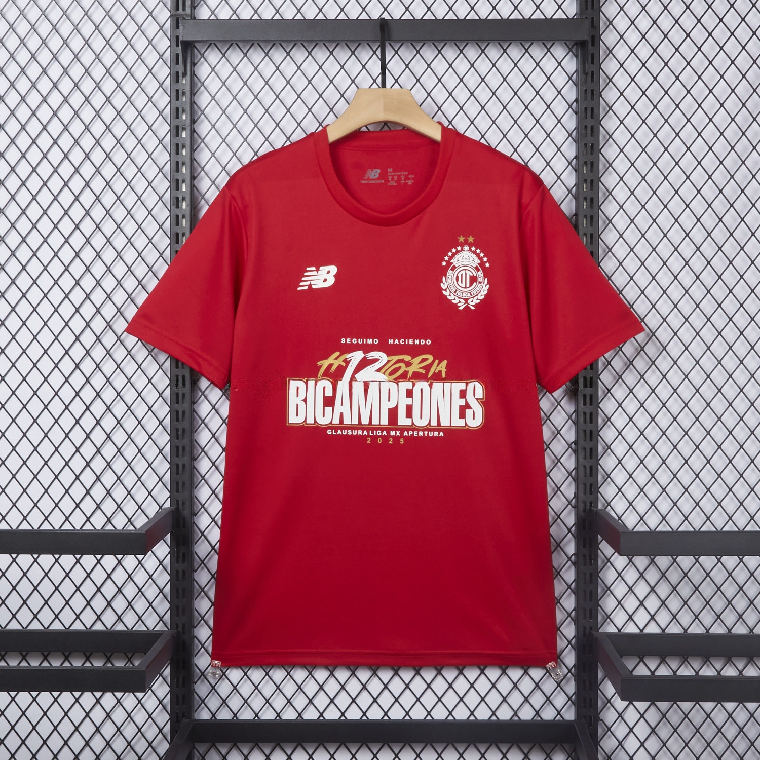Toluca 25-26 Red Champion Commemorative Jersey - Fans Version - ManixJersey