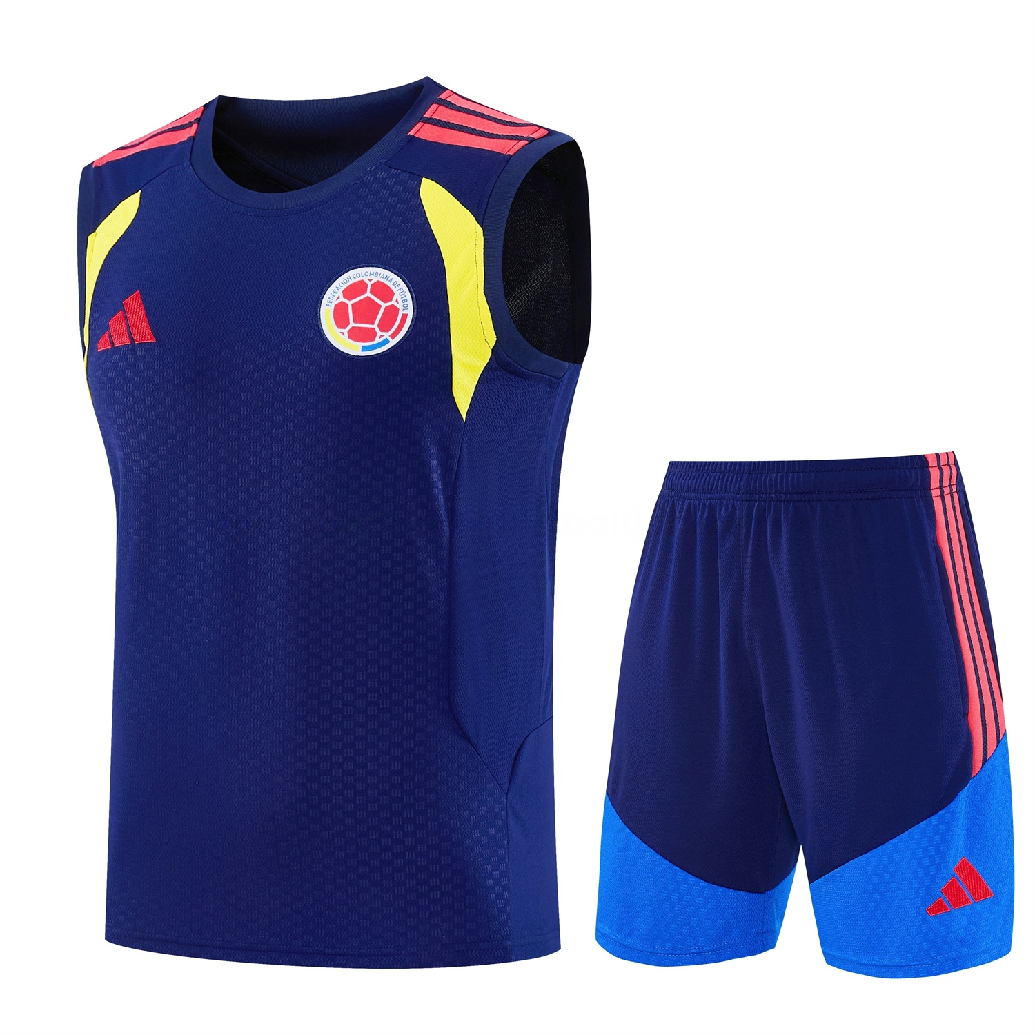 Colombia 2026 Vest Training Set - Dark Blue Vest and Shorts - ManixJersey
