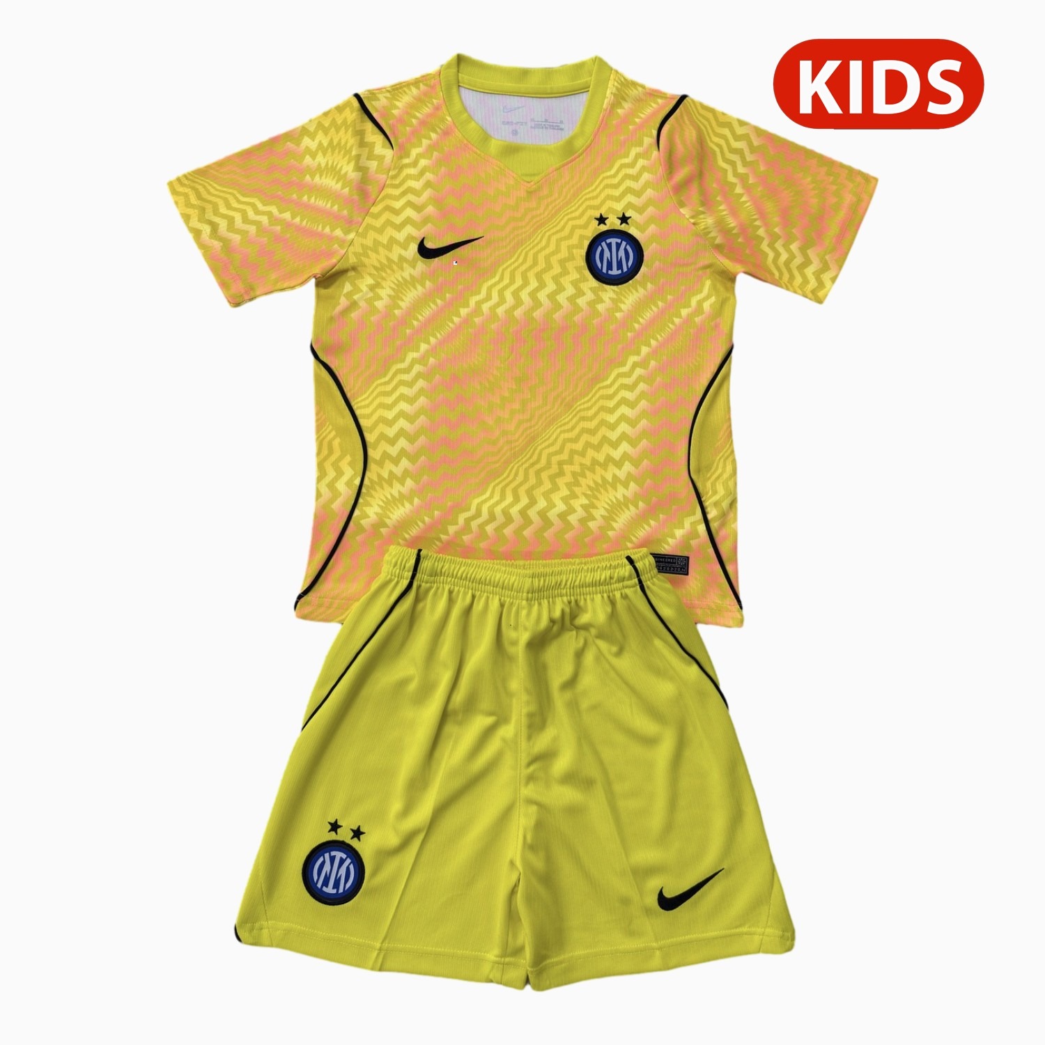 Inter Milan 26-27 Yellow Goalkeeper Kids Kit - ManixJersey