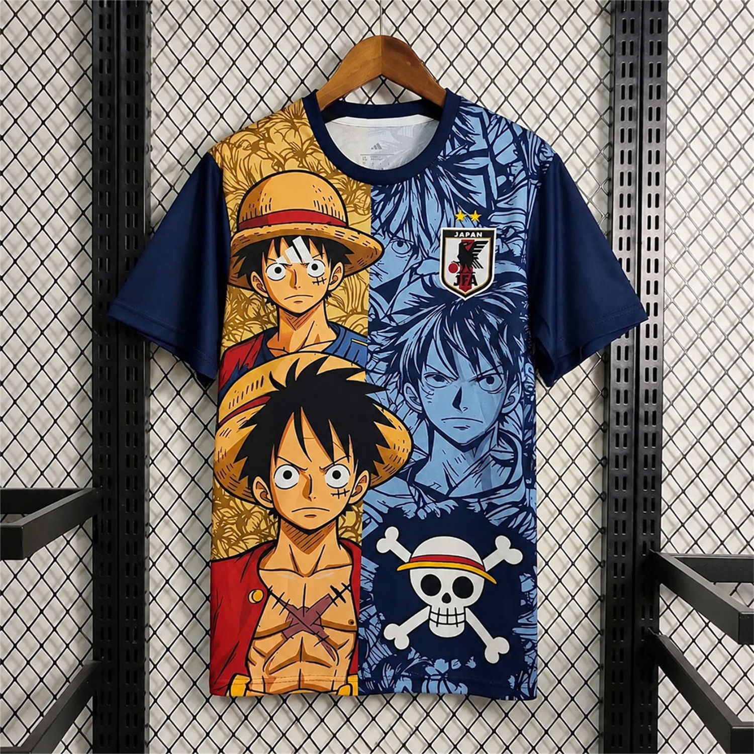 Japan 2026 Luffy Skull Blue Yellow Special Jersey - Fans Version - ManixJersey