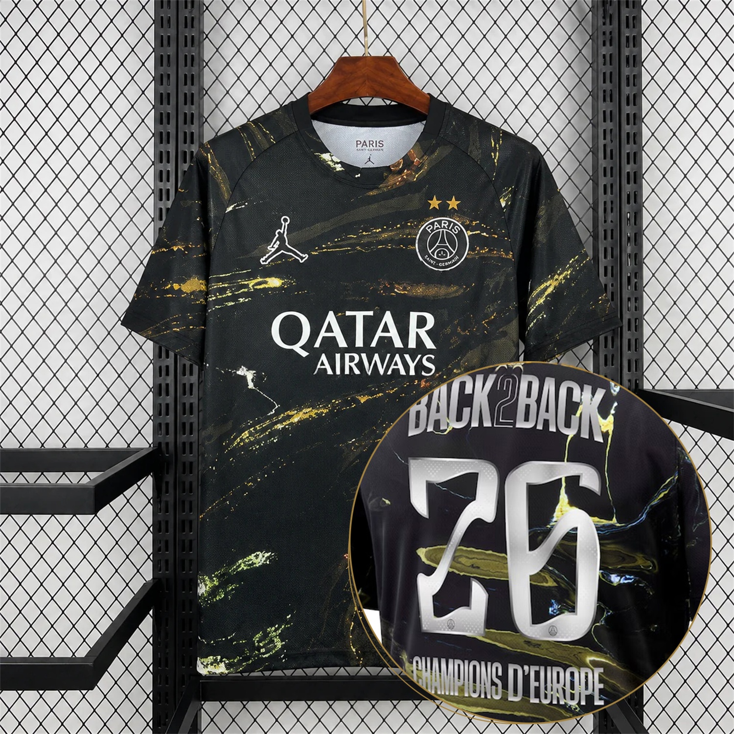 【Champion 26 Font】Paris Saint-Germain PSG 25-26 Night Version Fifth Jersey - Fans Version - ManixJersey