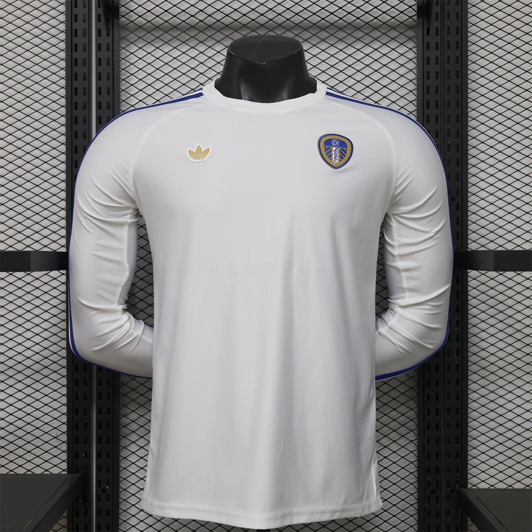 Leeds United 25-26 Icon Travel Special White Long Sleeves Jersey - Player Version - ManixJersey