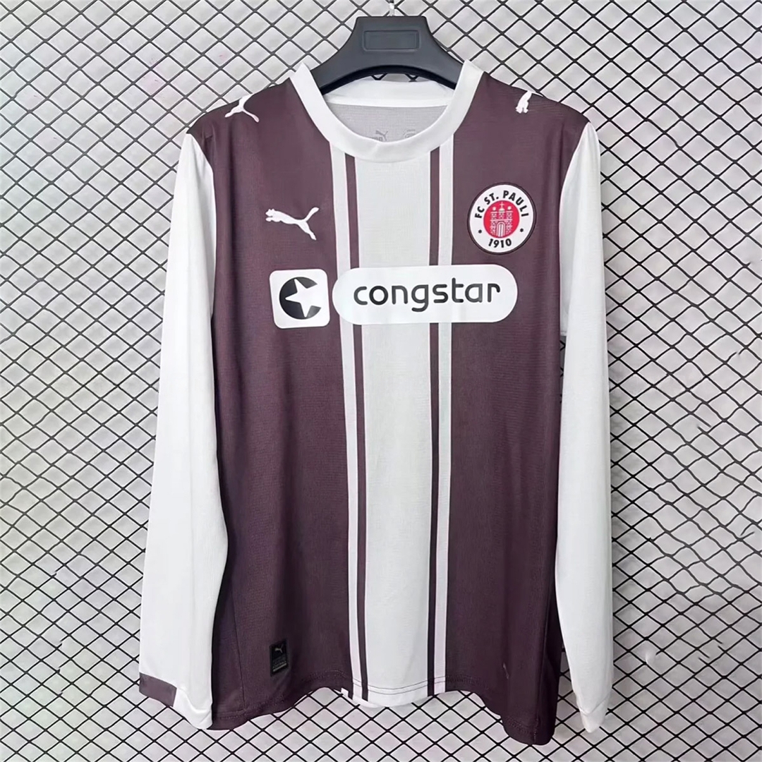 St. Pauli 25-26 Classic 1970s Design Special Long Sleeves Jersey - Fans Version - ManixJersey