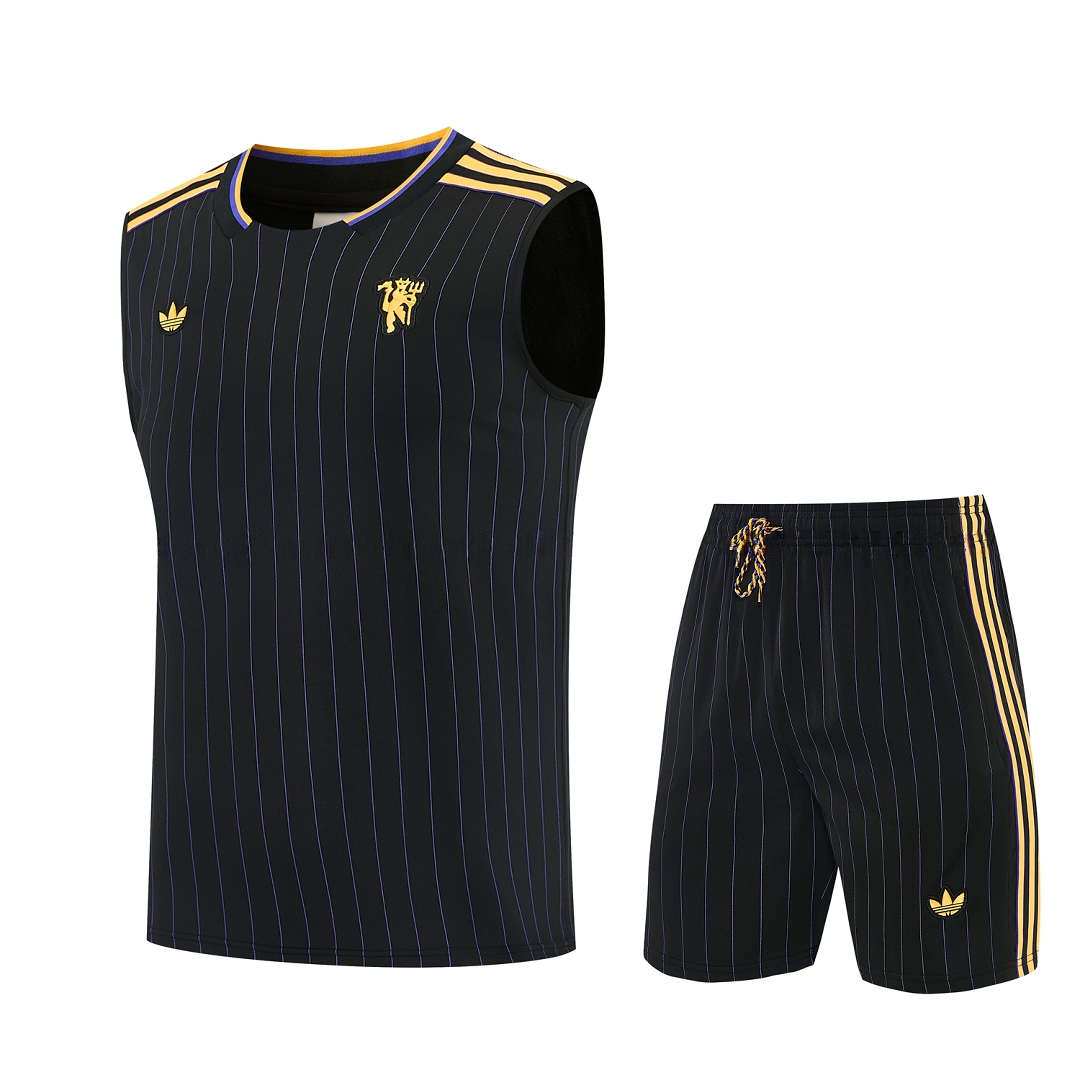 Manchester United 25-26 Retro Style Vest Training Set - Colors Top & Colors Pants - ManixJersey