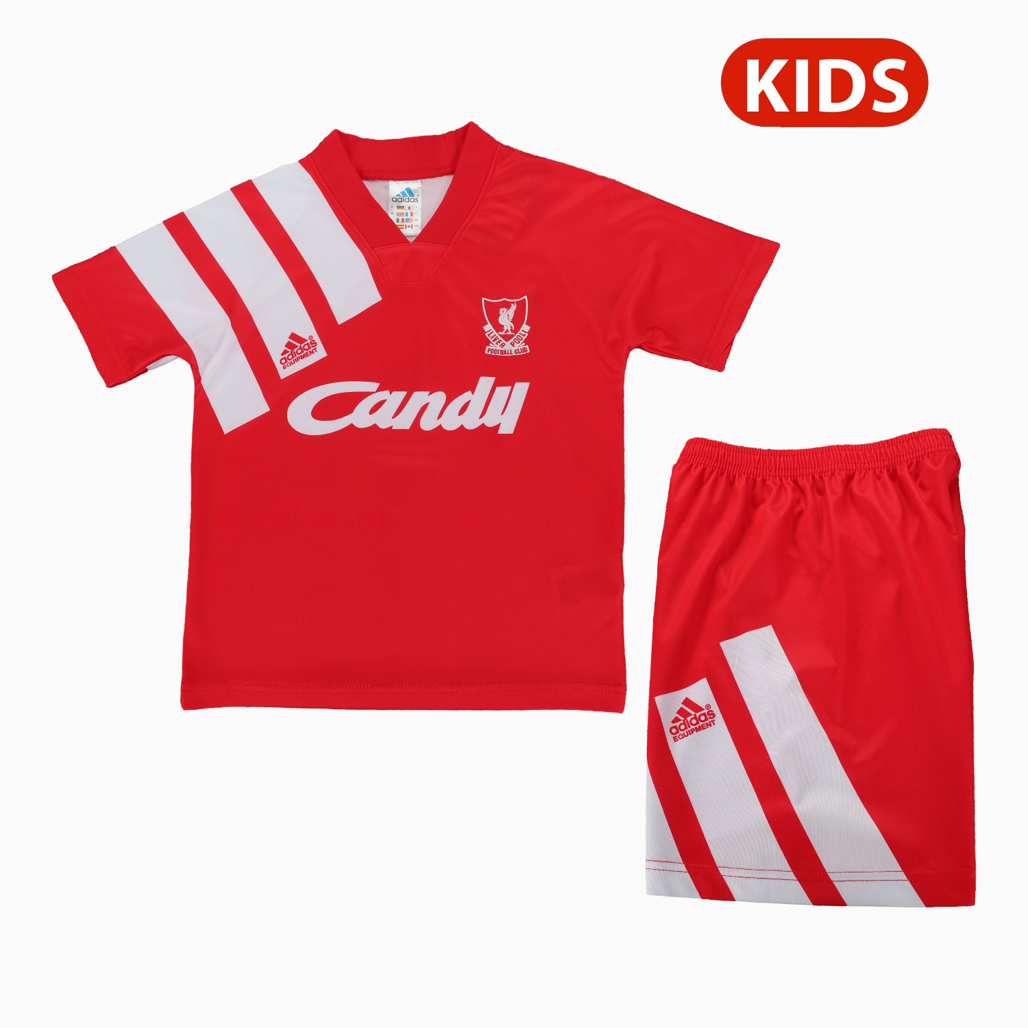 Retro Liver.pool 1991-92 Home Kids Kit - ManixJersey