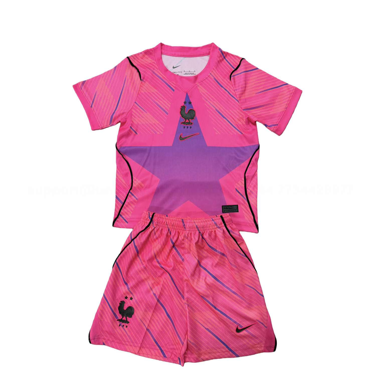 France 2026 Pink Goalkeeper Men's Adult Jersey Set - Fans Version - ManixJersey