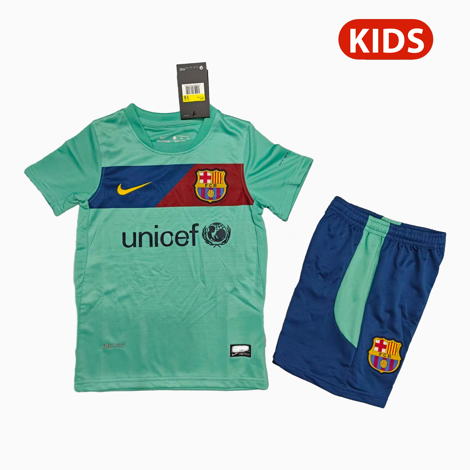 Retro Barcelona 2010-11 Away Kids Kit - ManixJersey