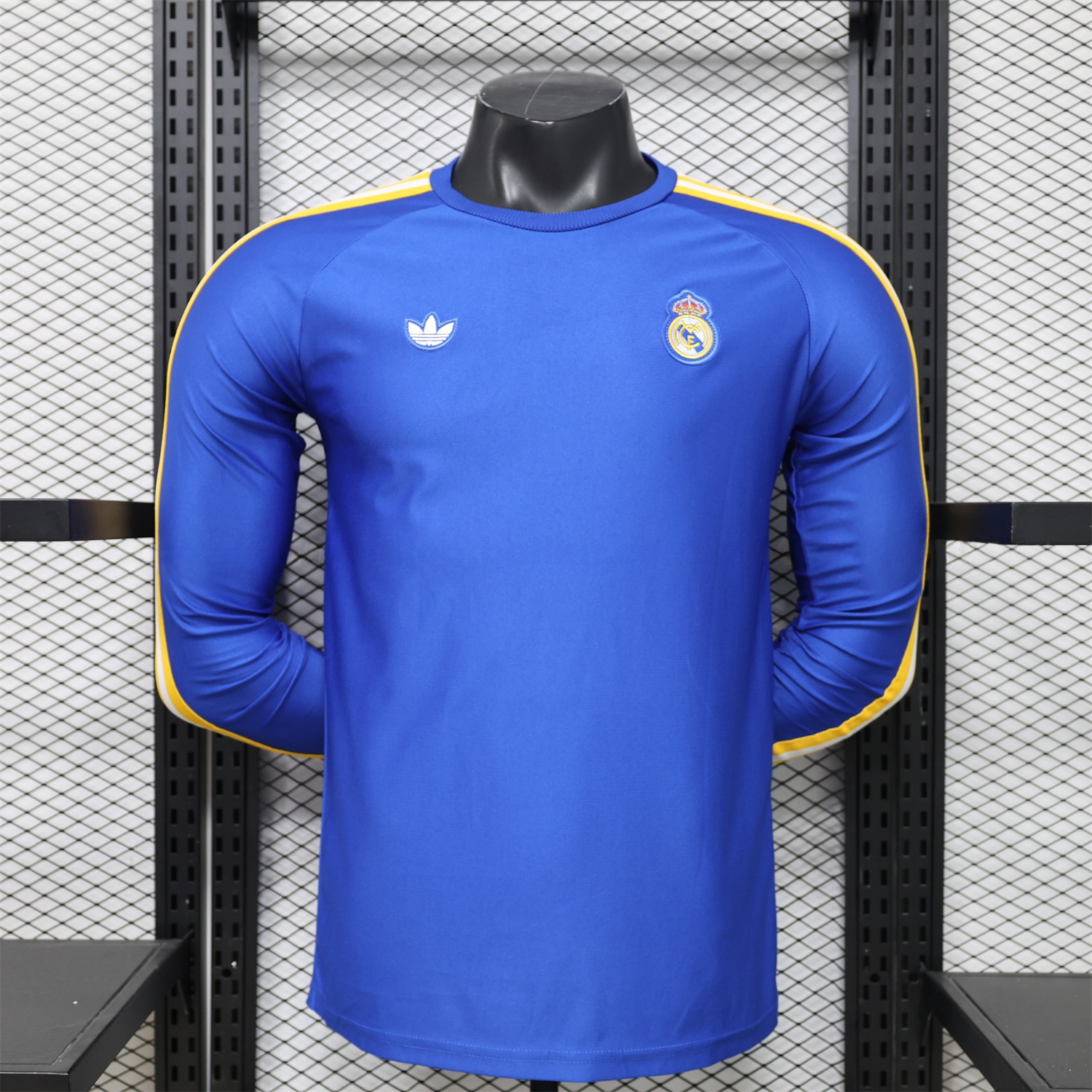 Real Madrid 26-27 Blue Casual Long Sleeves Jersey - Player Version - ManixJersey