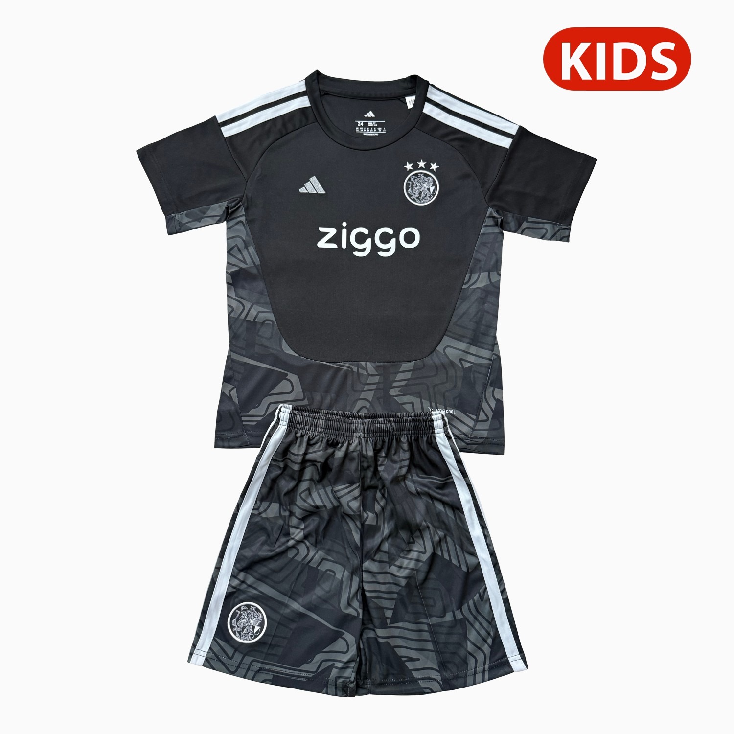 Ajax 26-27 Black Goalkeeper Kids Kit - ManixJersey