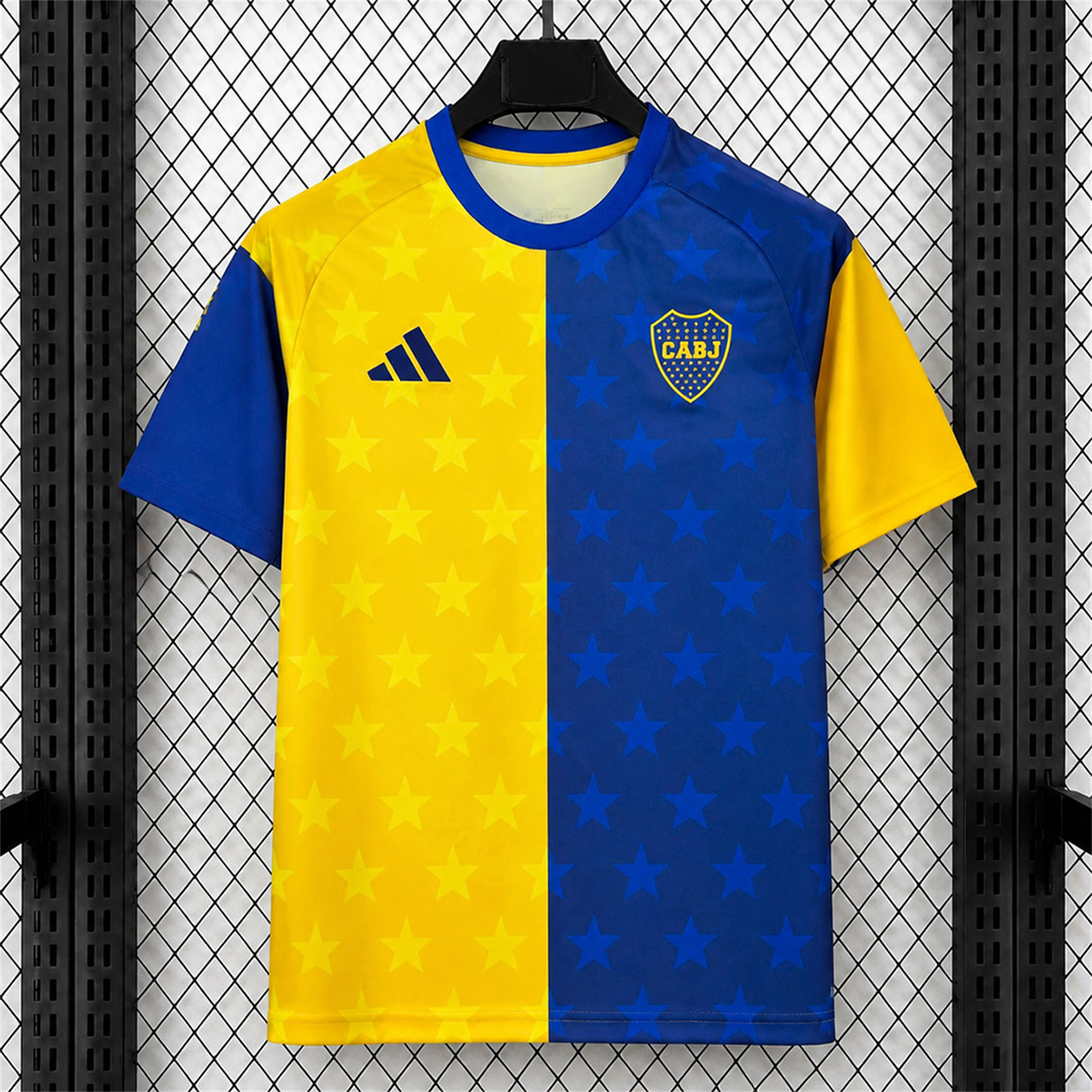 Boca Juniors 26-27 Yellow Blue Pre-Match Jersey - Fans Version - ManixJersey
