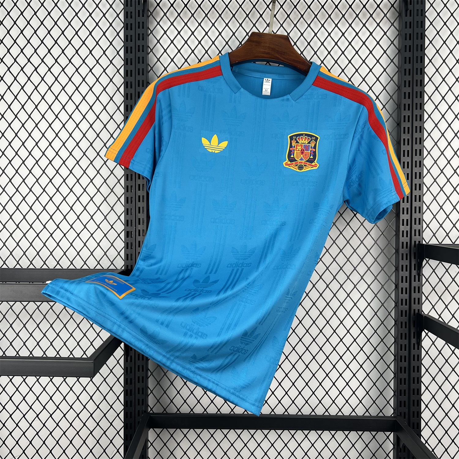 Spain 2026 Solid Blue With Red Trim Special Jersey - Fans Version - ManixJersey