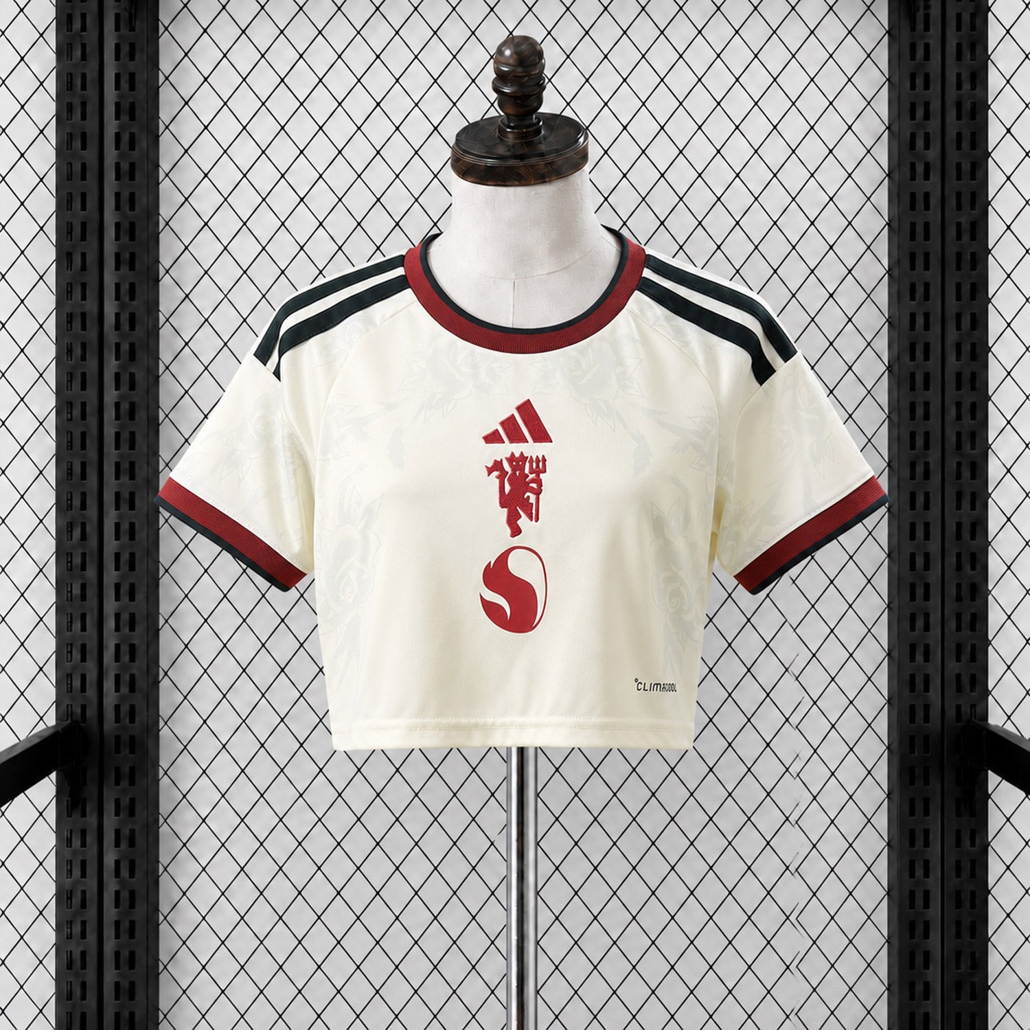Women's Manchester United 26-27 Third Off-White Cropped Jersey - Fans Version - ManixJersey